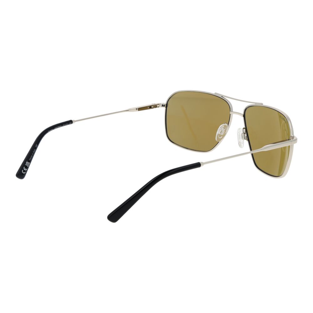 Serengeti Sonnenbrille aus silbernem Metall