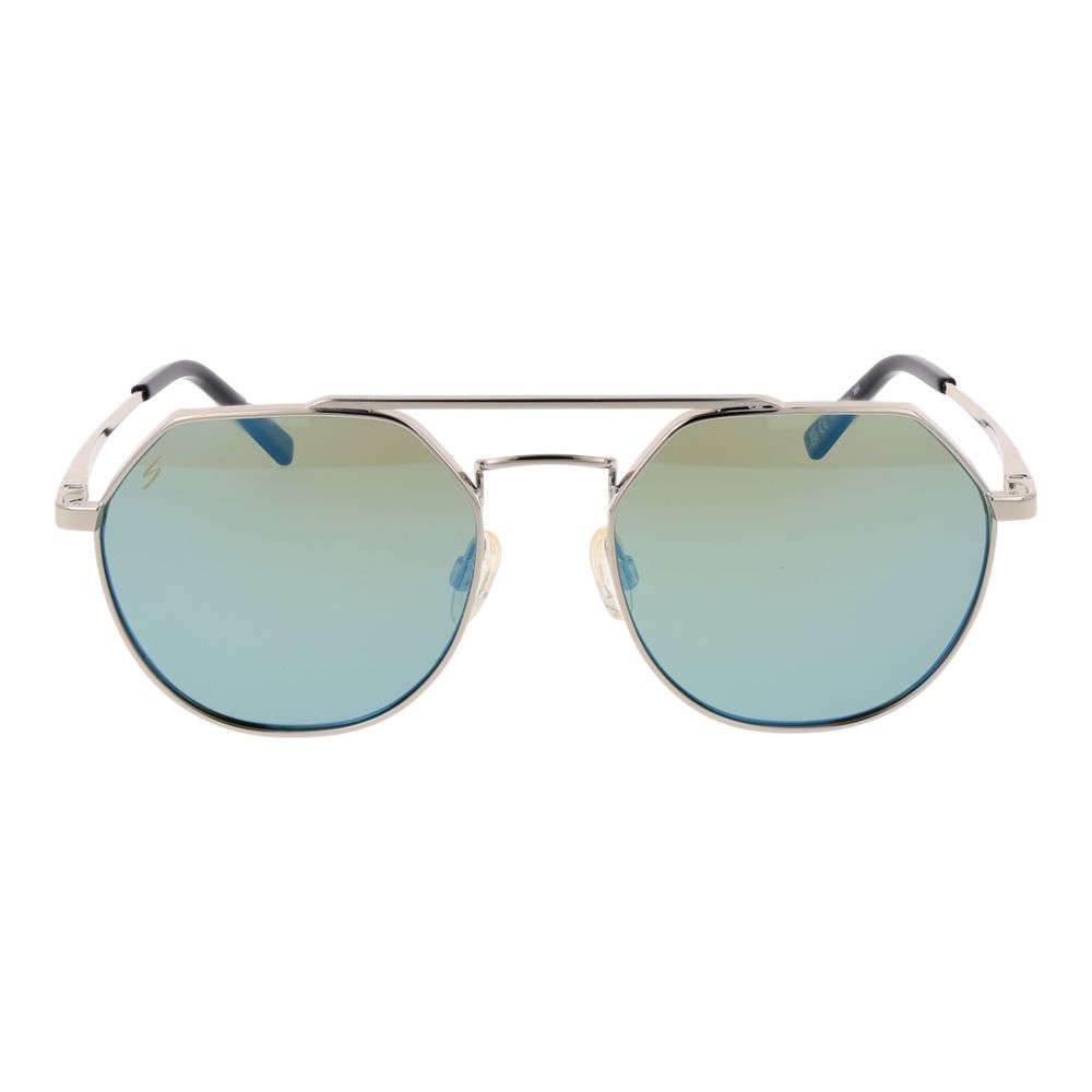 Serengeti Sonnenbrille aus silbernem Metall