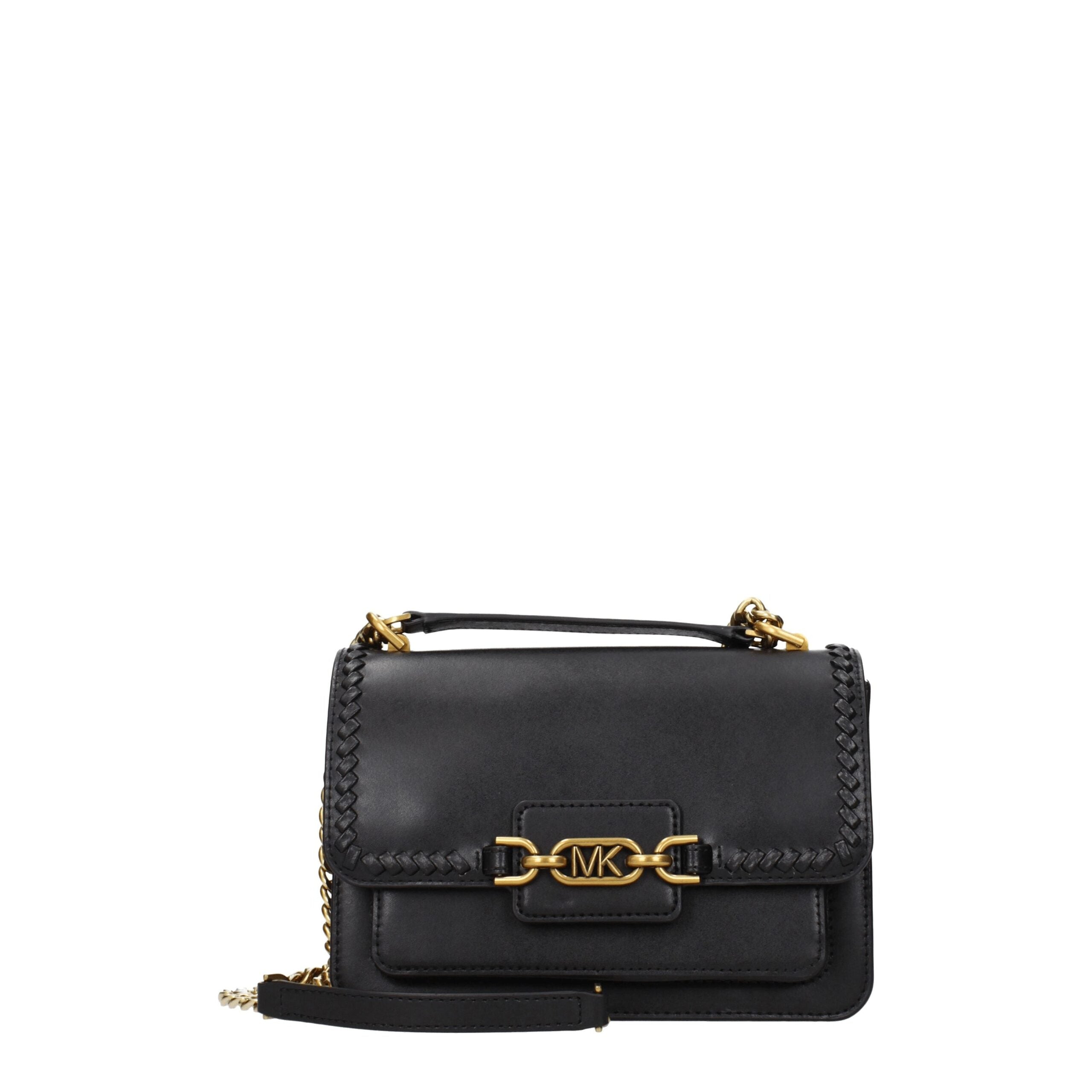 Michael Kors Schwarze Leder Umhängetasche