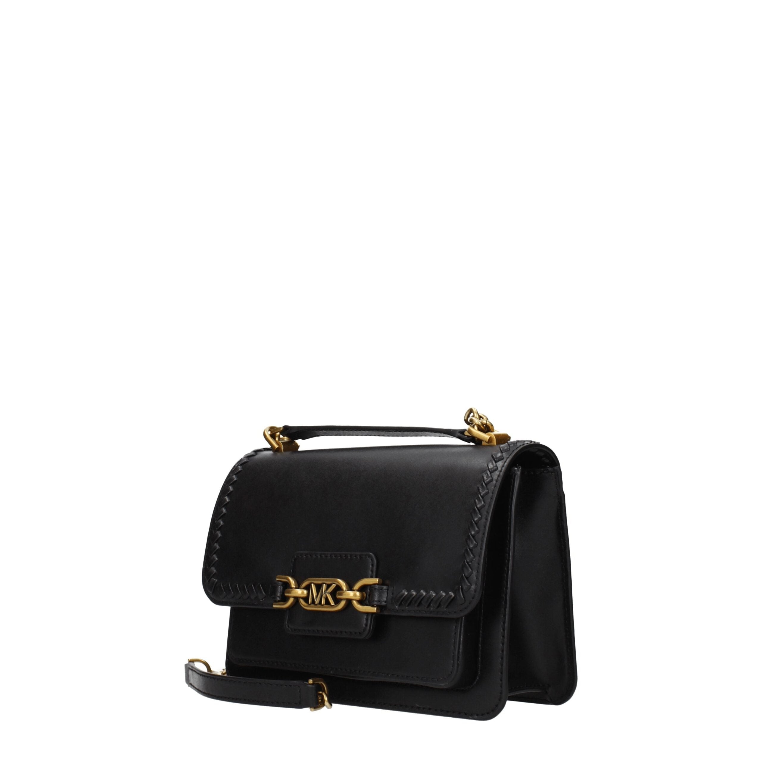 Michael Kors Schwarze Leder Umhängetasche