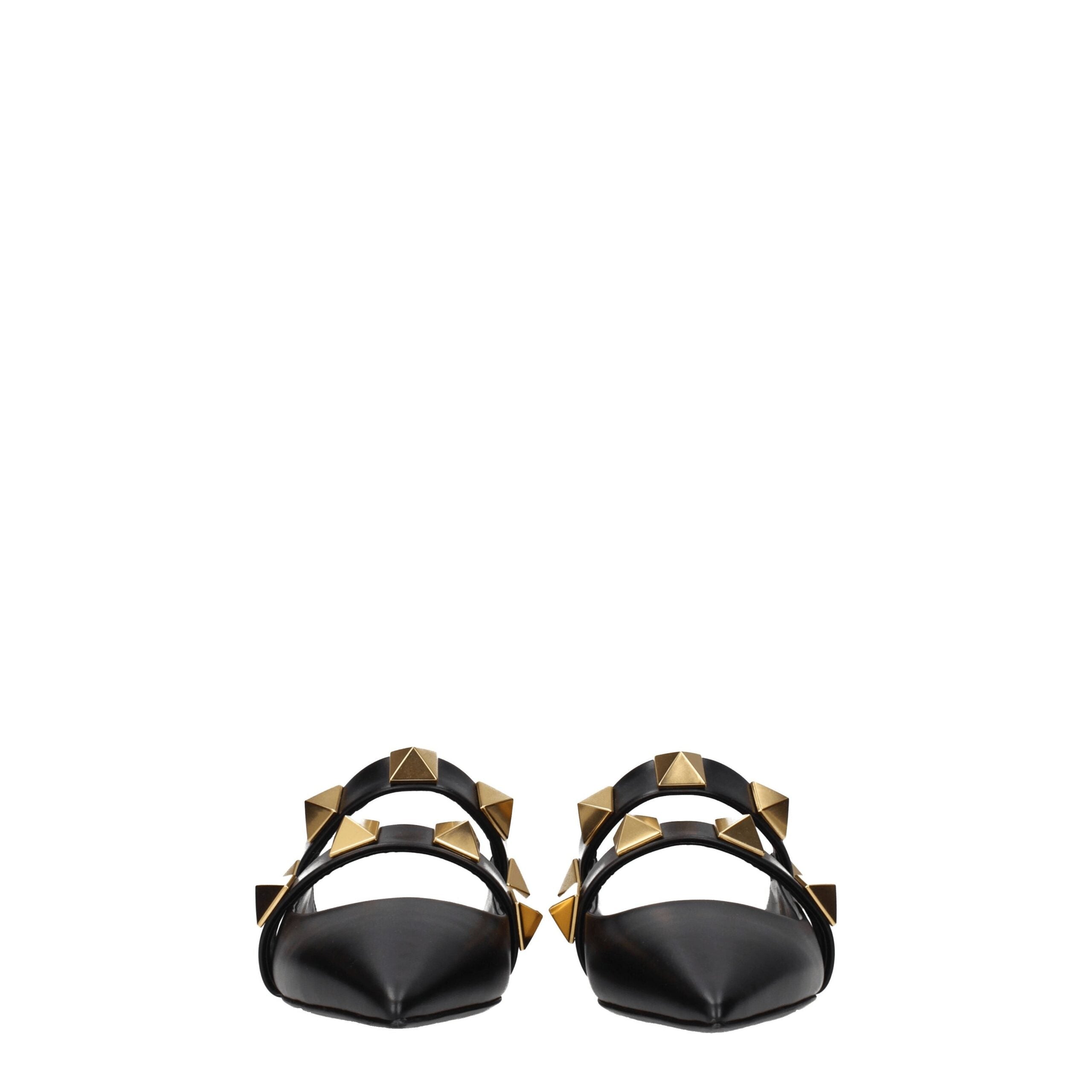 Valentino Garavani Schwarze Mules aus Leder