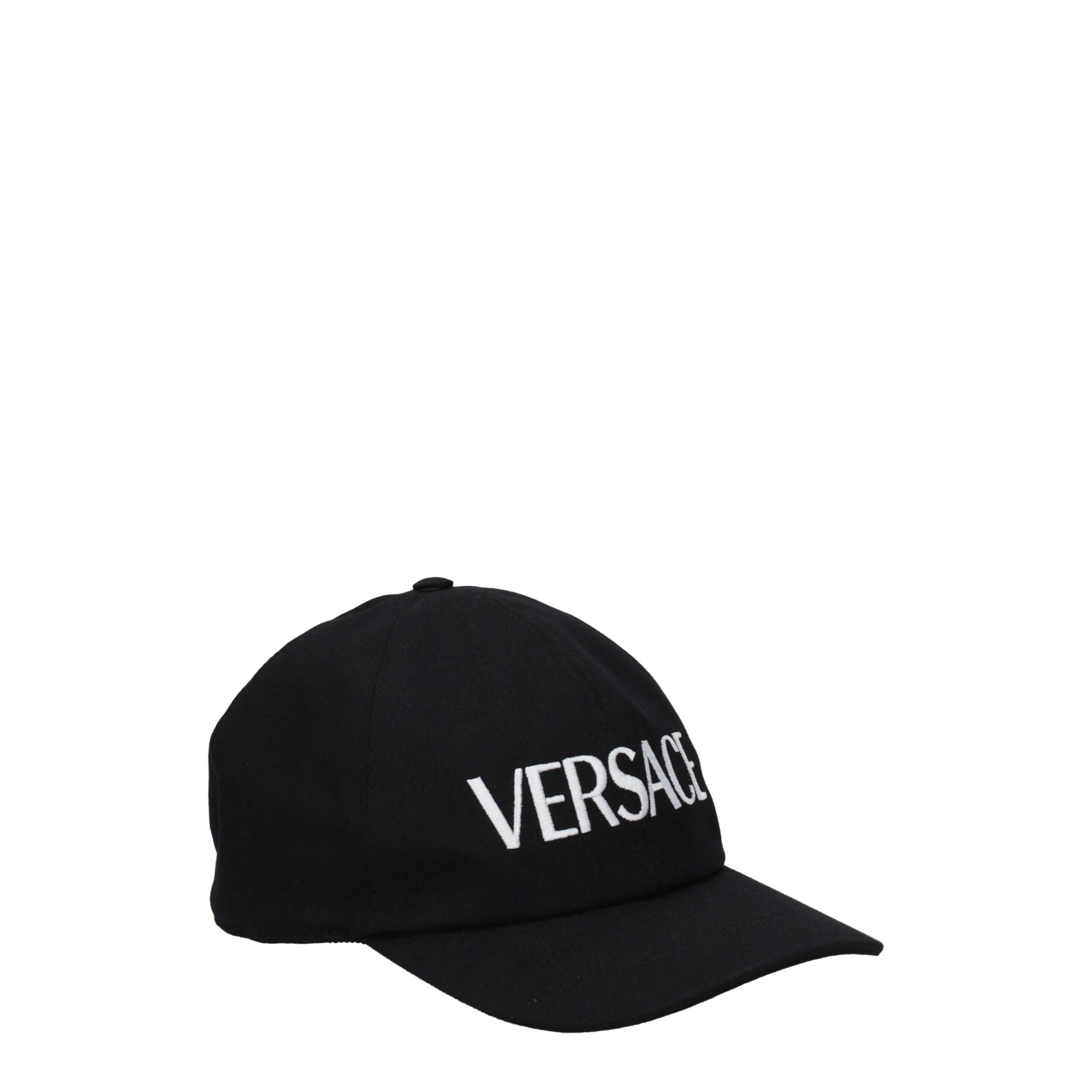 Versace Schwarze Baumwollkappe (Baseball Cap)