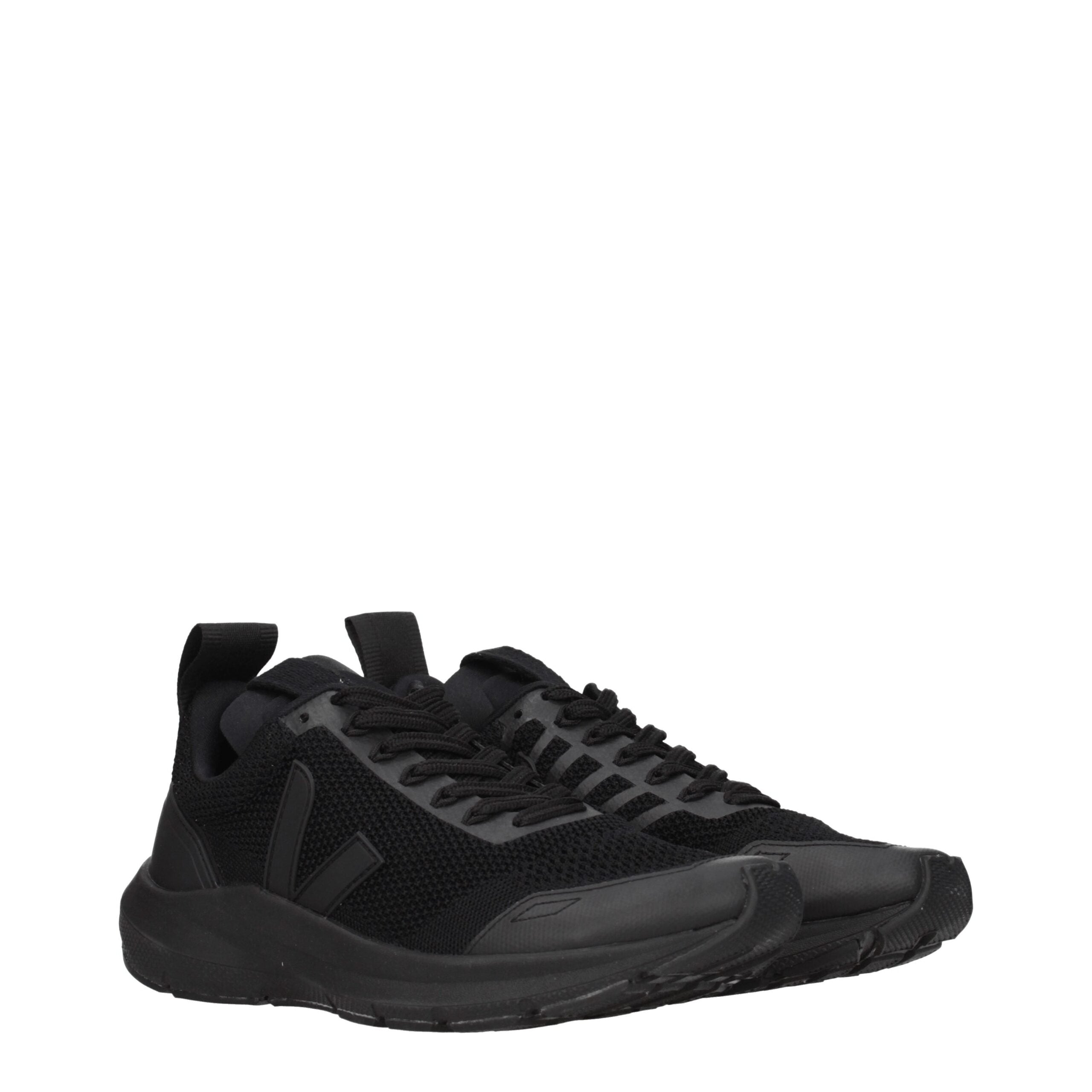 Veja Schwarze Stoff-Sneaker