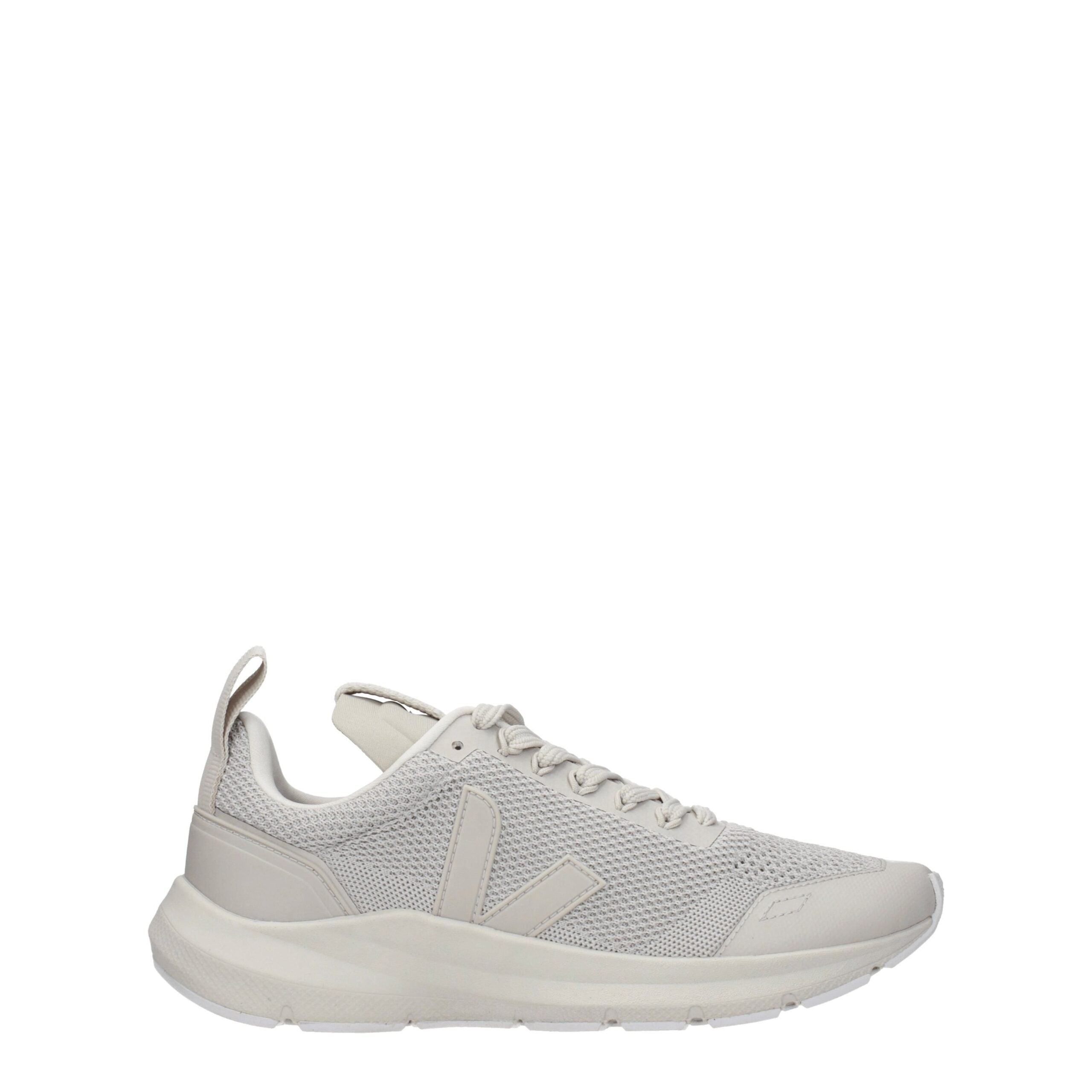 Veja Graue Stoff-Sneaker mit niedrigem Schaft