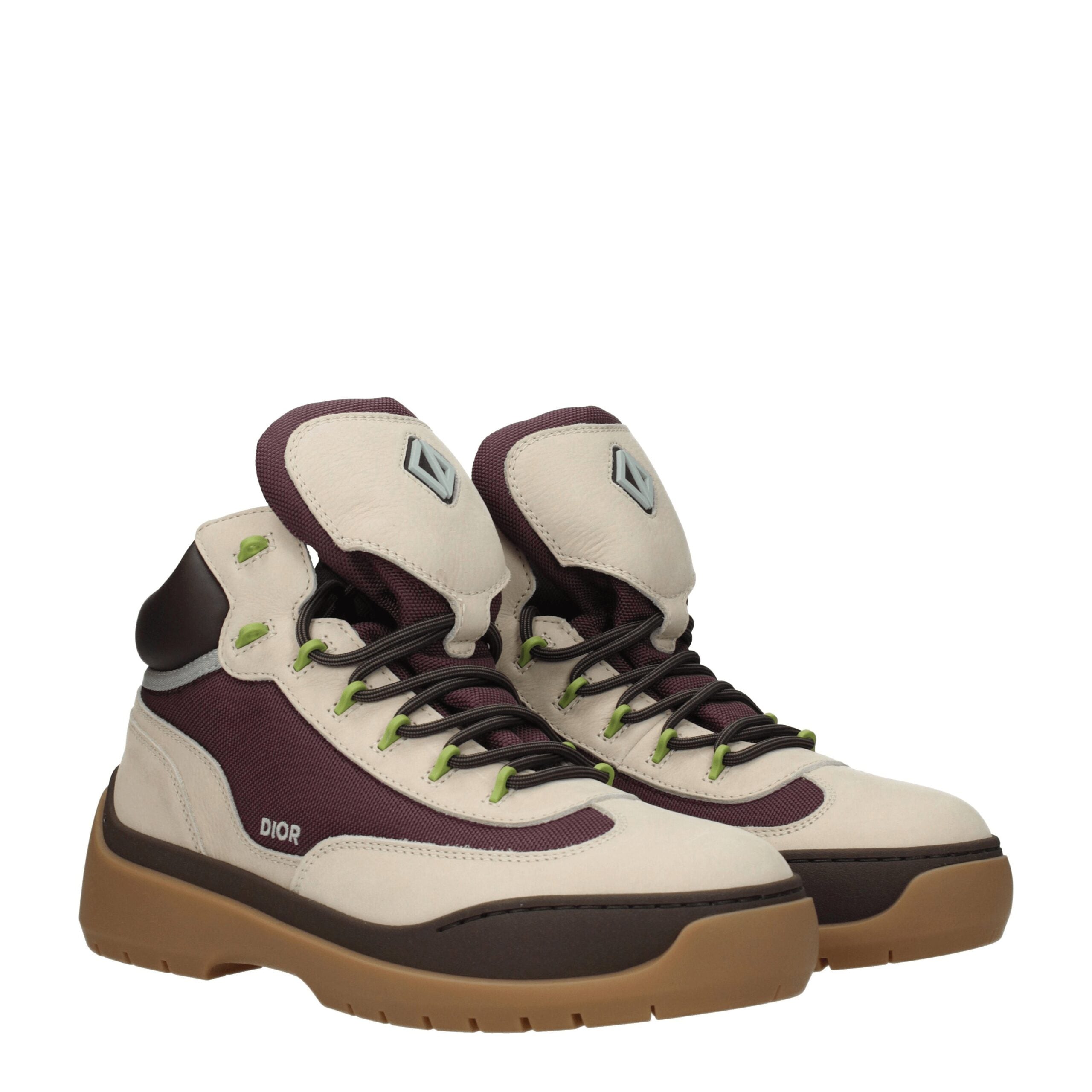 Christian Dior Beige Leder Stiefeletten