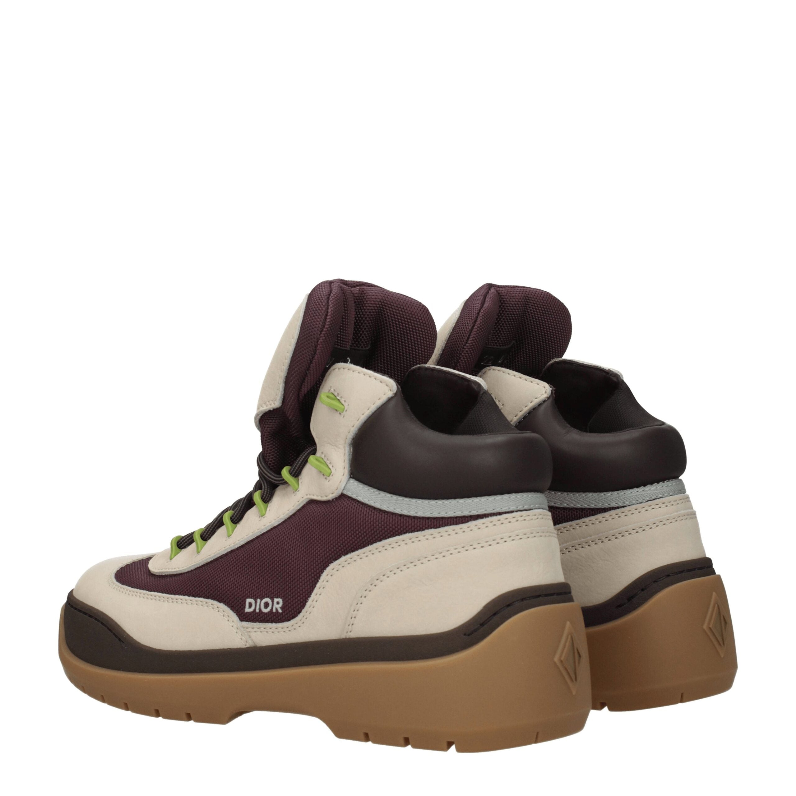 Christian Dior Beige Leder Stiefeletten