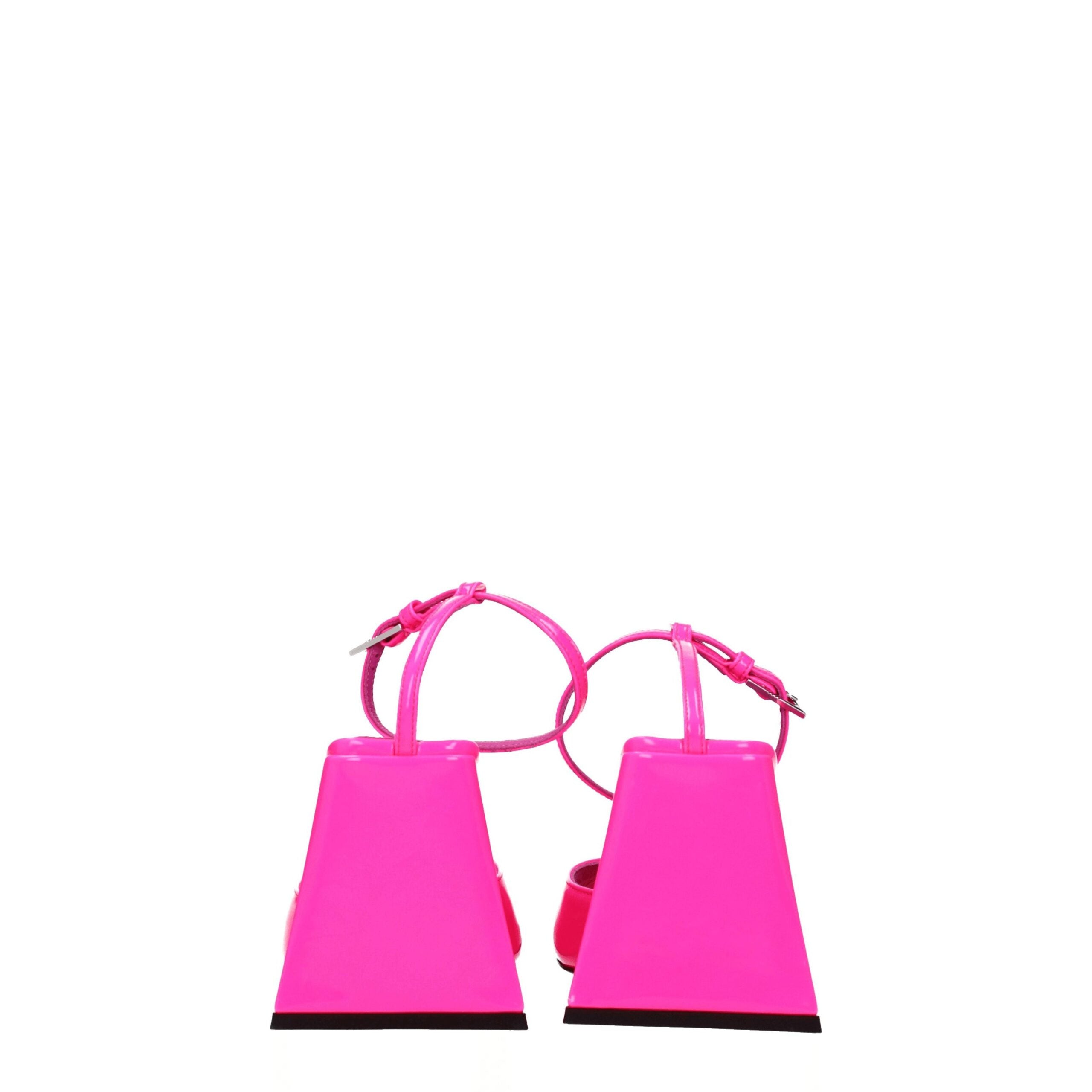 The Attico Pinkfarbene Sandalen mit Stilettoabsatz aus Leder