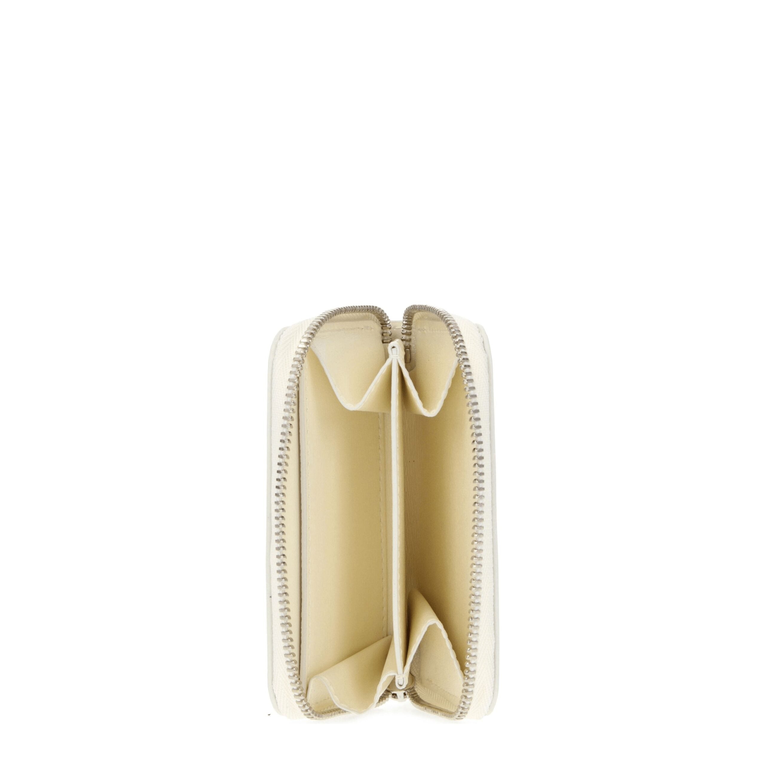 Jil Sander Beige Leder Portemonnaie