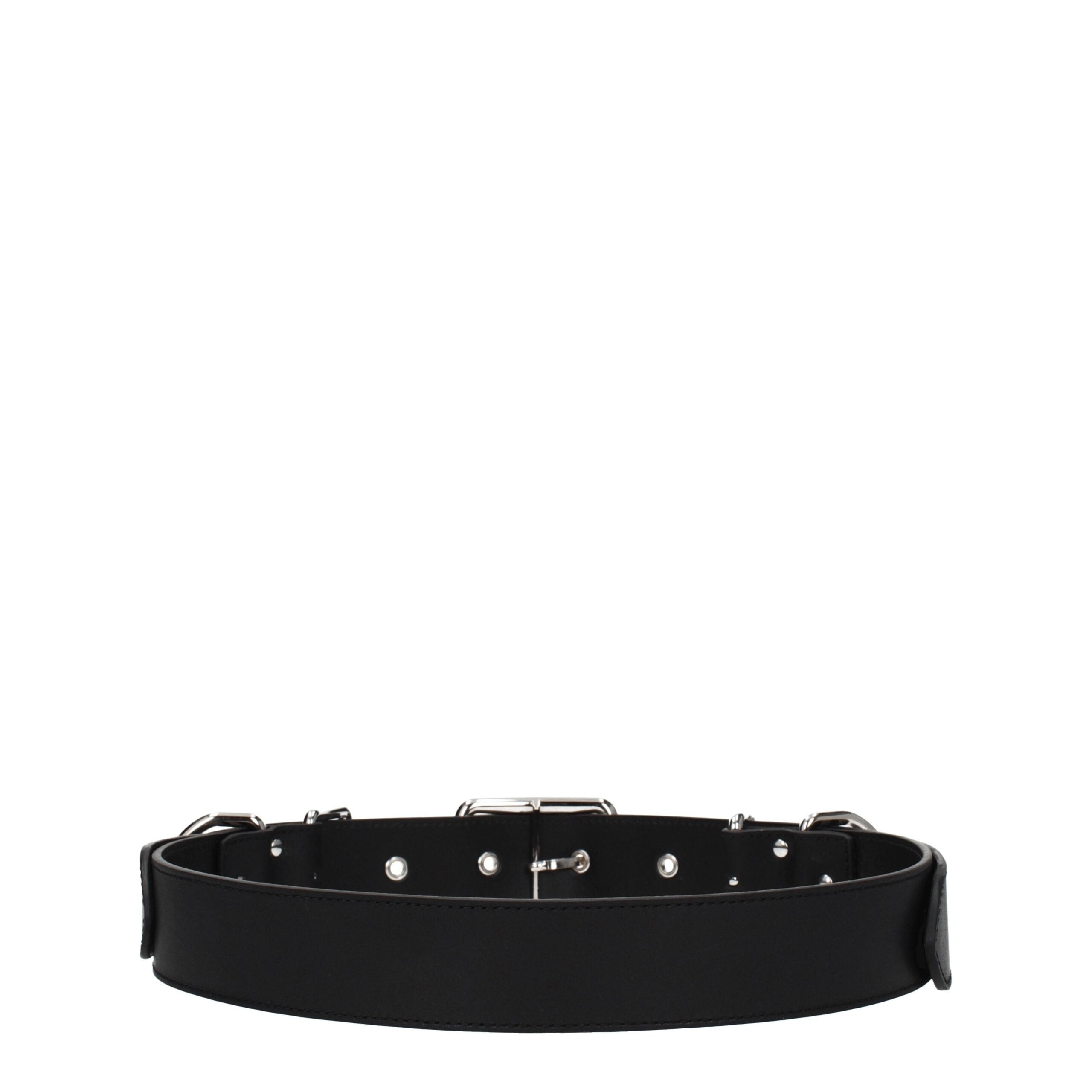 Moschino Schwarzer Ledergürtel