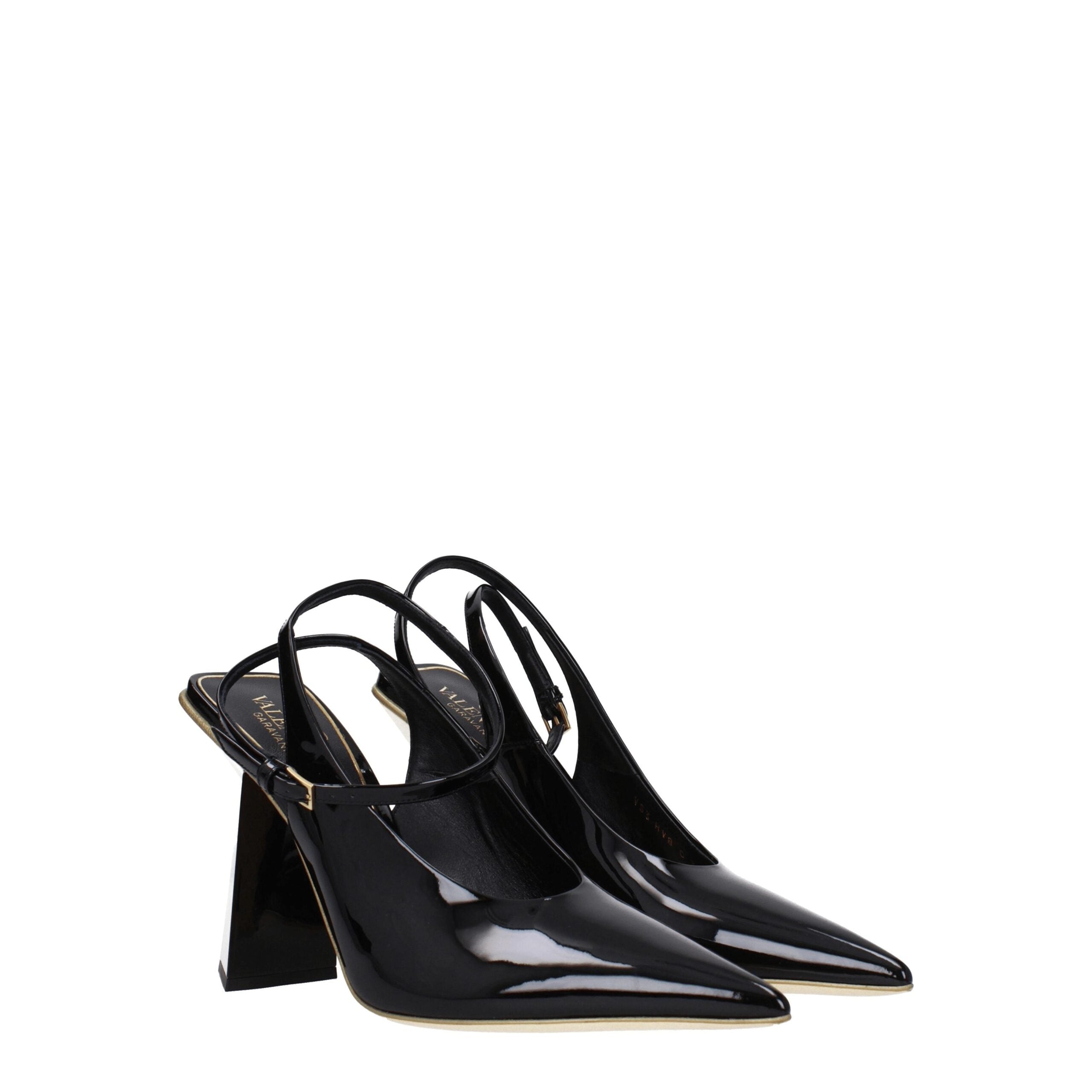 Valentino Garavani Schwarze Ledersandalen