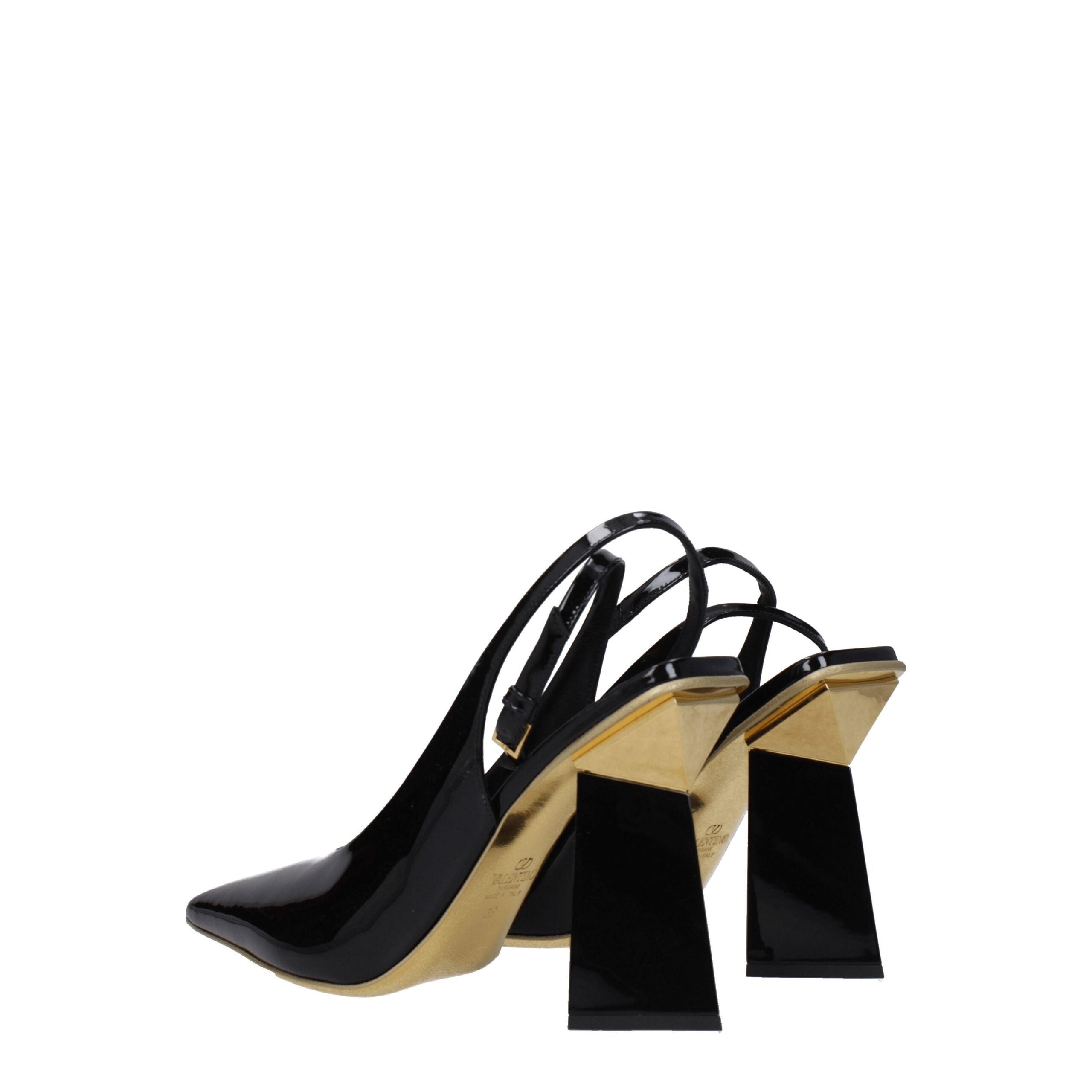 Valentino Garavani Schwarze Ledersandalen