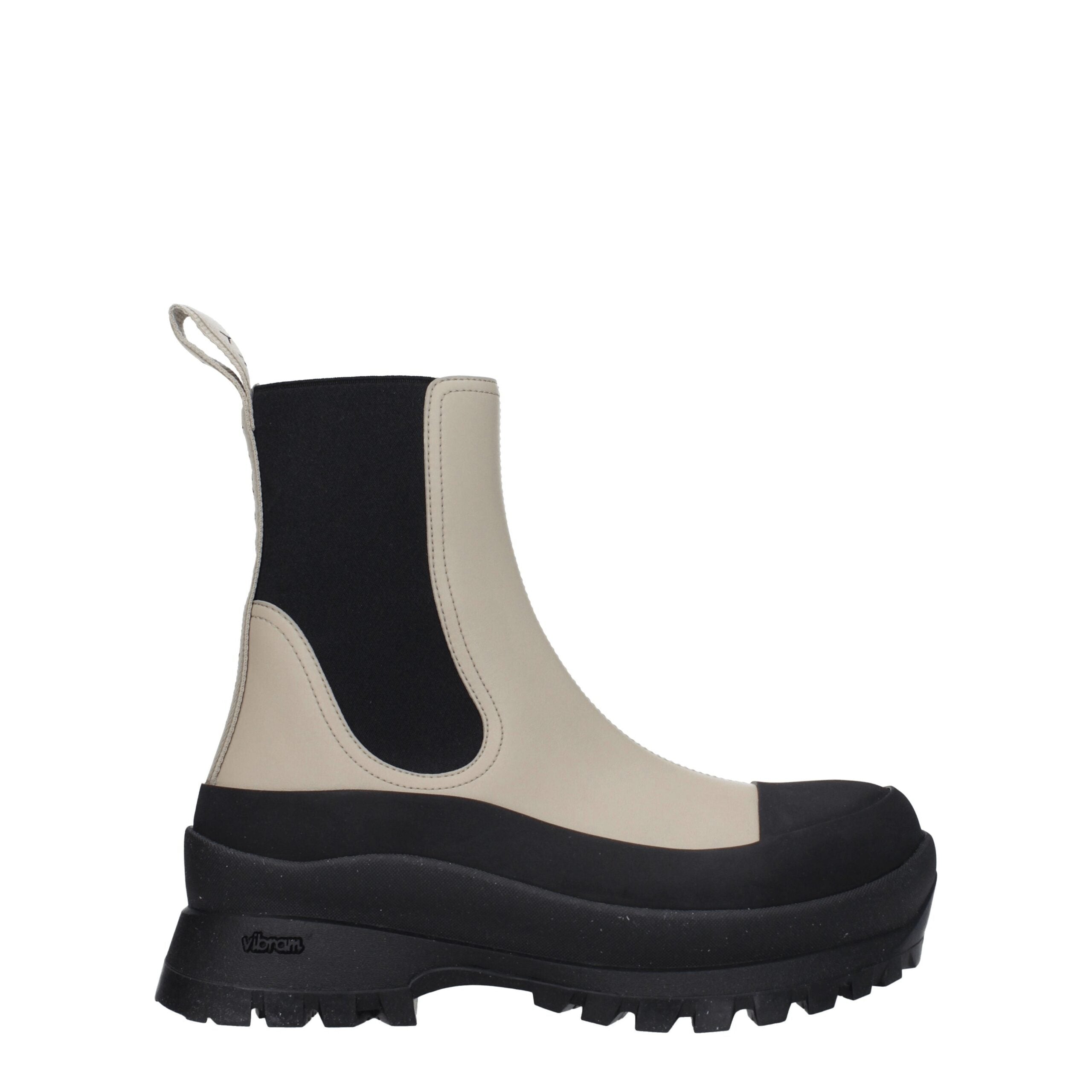 Stella McCartney Schwarze Leder-Stiefeletten