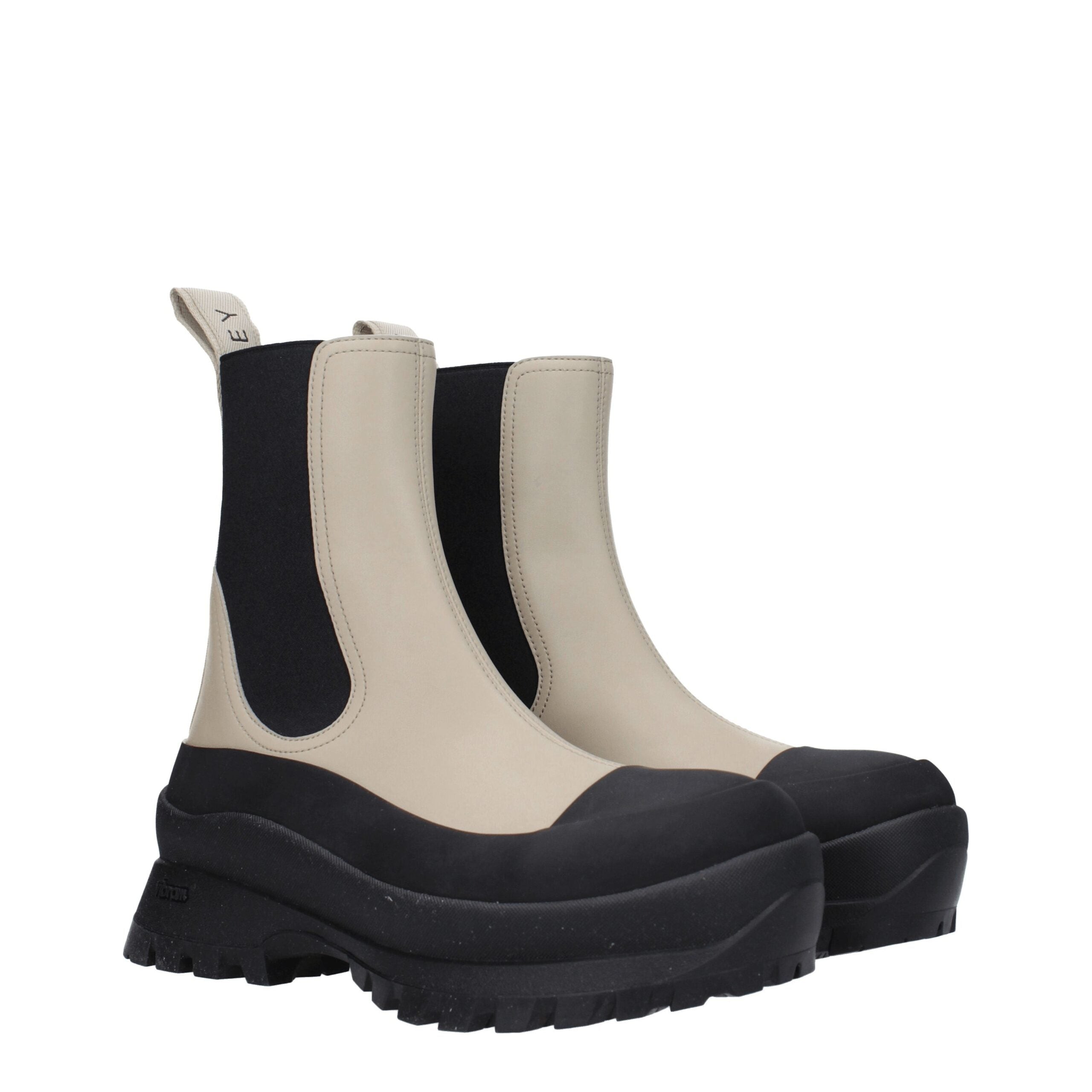 Stella McCartney Schwarze Leder-Stiefeletten