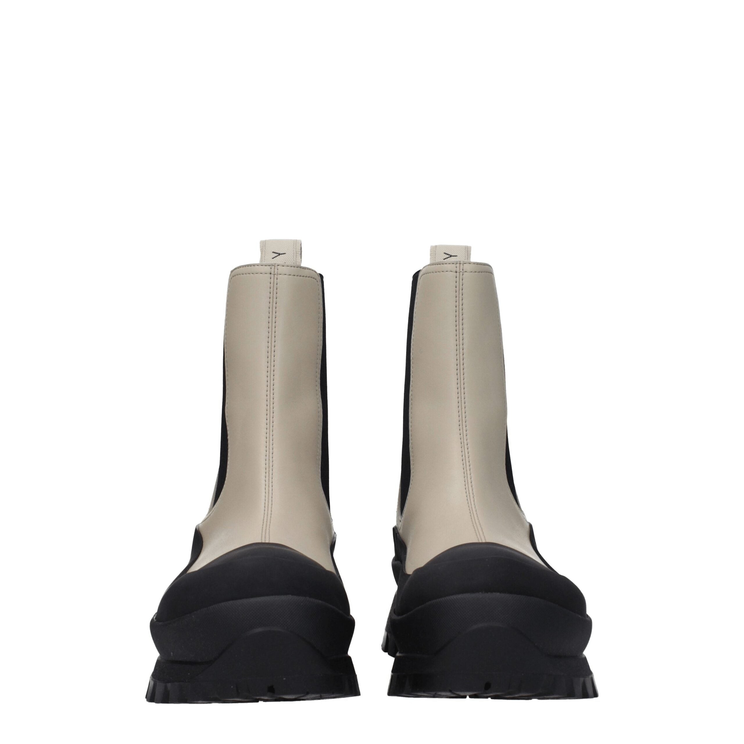 Stella McCartney Schwarze Leder-Stiefeletten