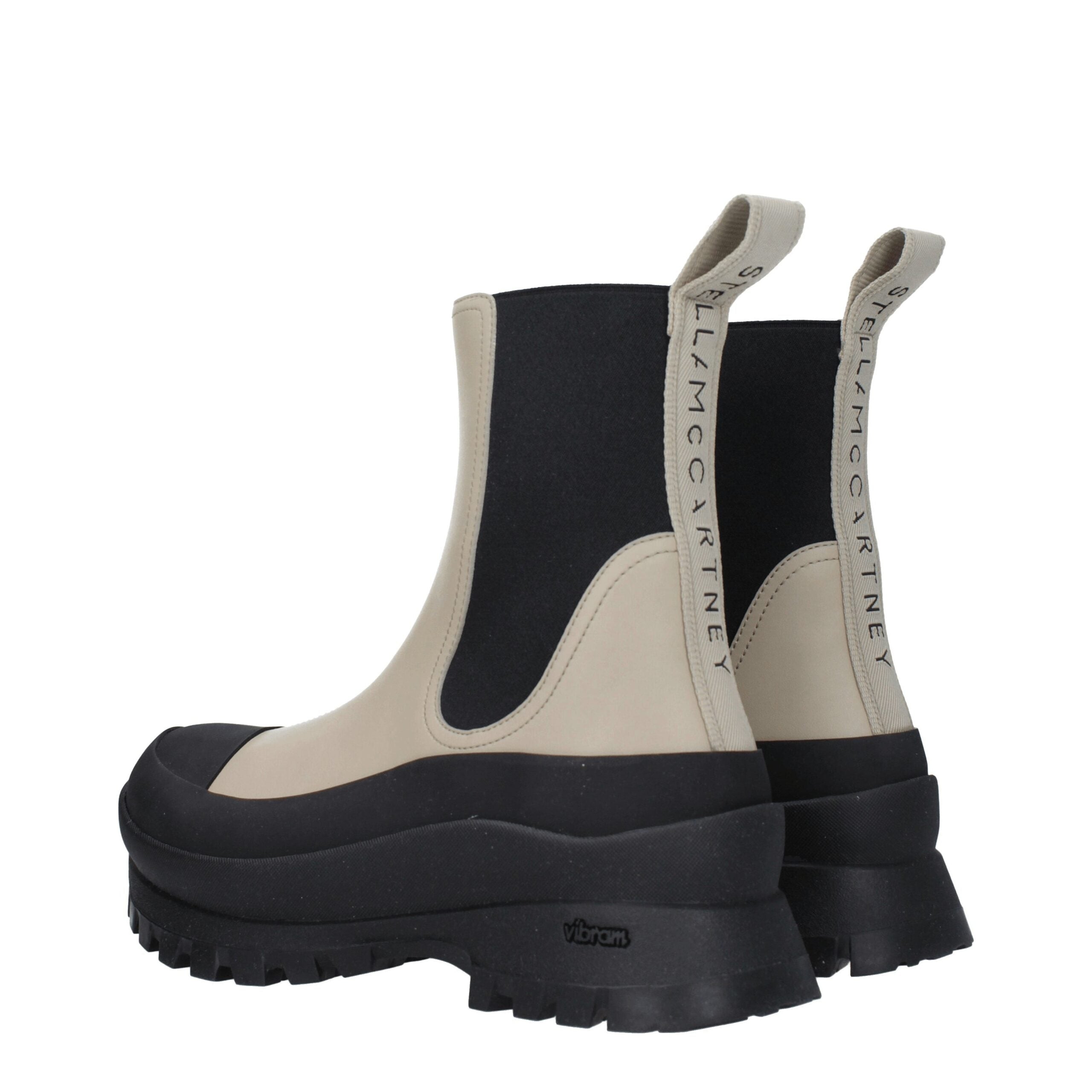 Stella McCartney Schwarze Leder-Stiefeletten
