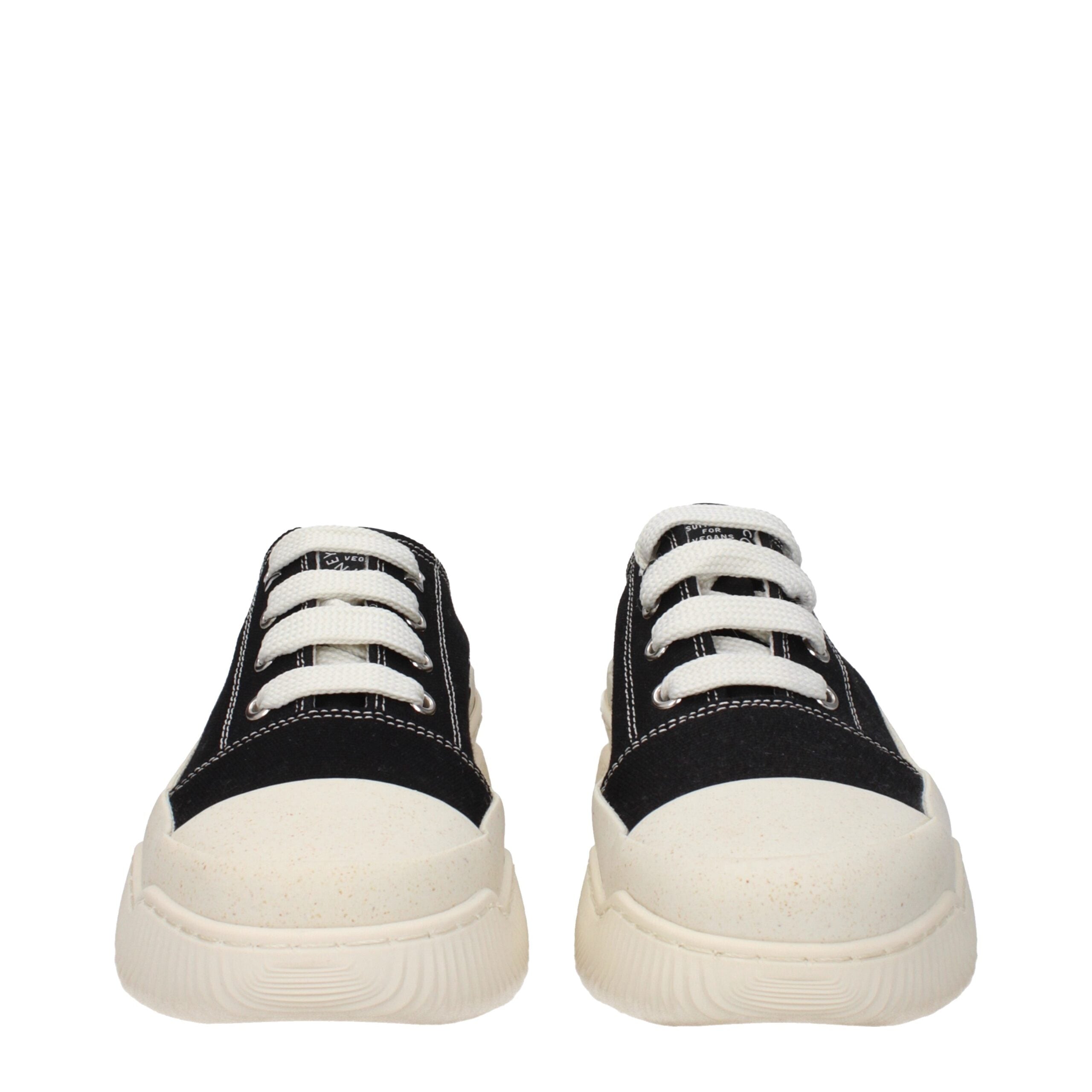 Stella McCartney Schwarze Stoff-Sneaker mit klobiger Sohle