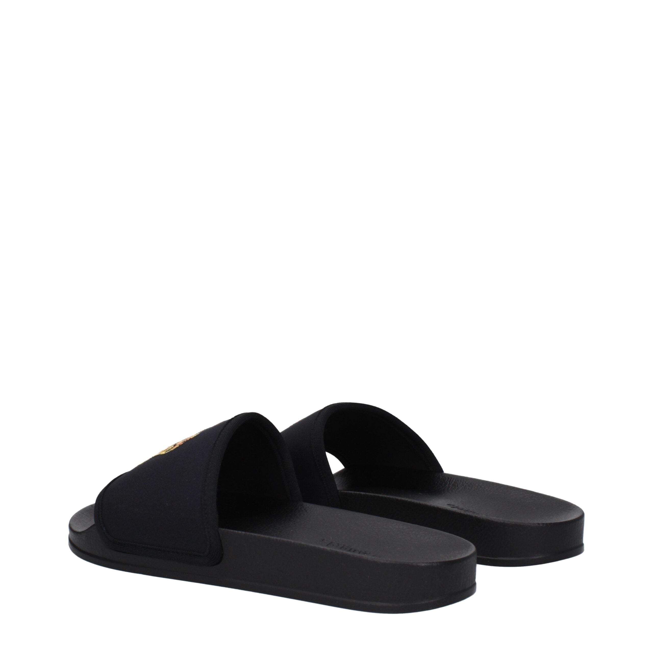 Palm Angels Schwarze Stoff-Slipper