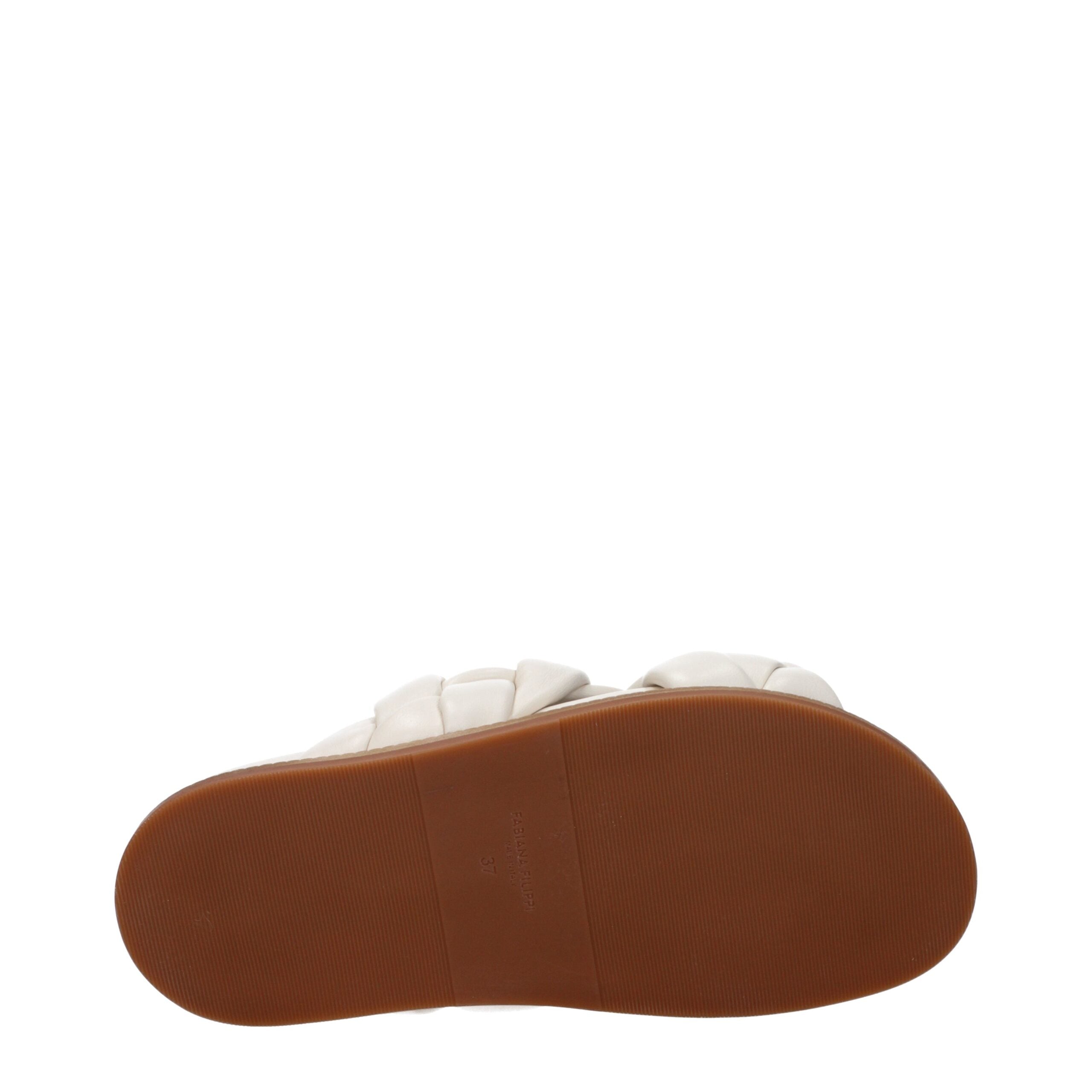 Fabiana Filippi Beige Leder-Slipper