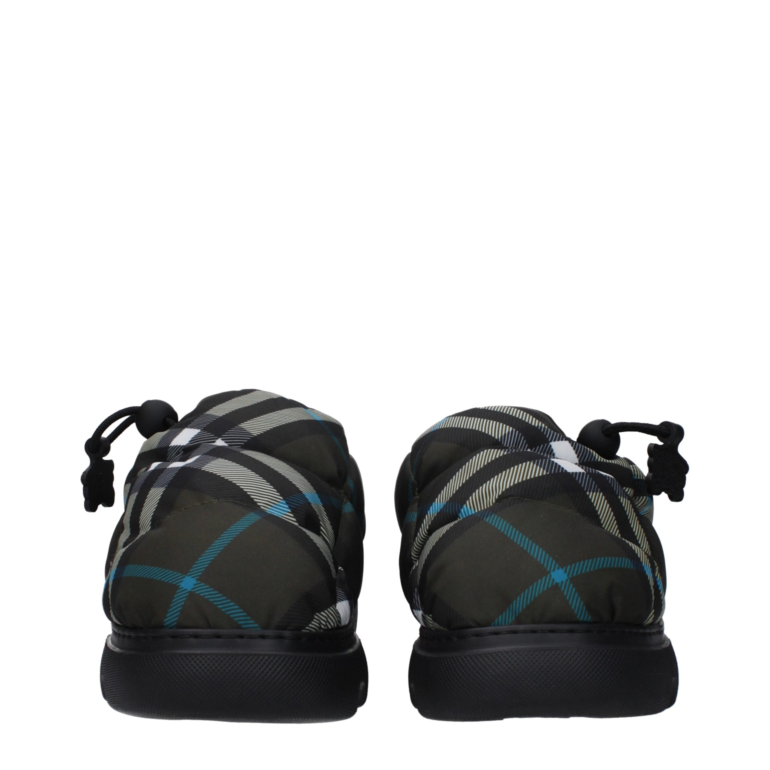 Burberry Grüne Stoff-Slipper