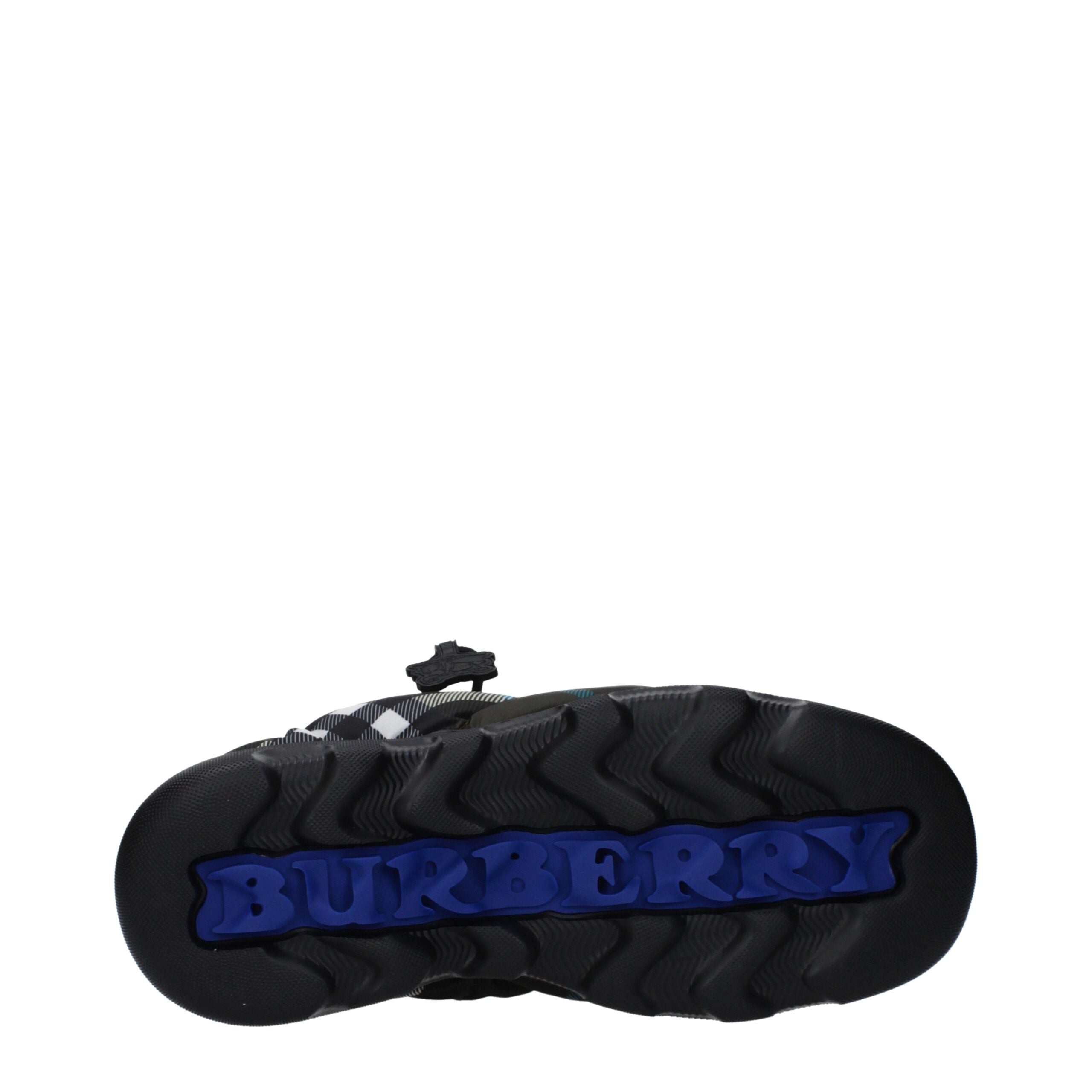 Burberry Grüne Stoff-Slipper