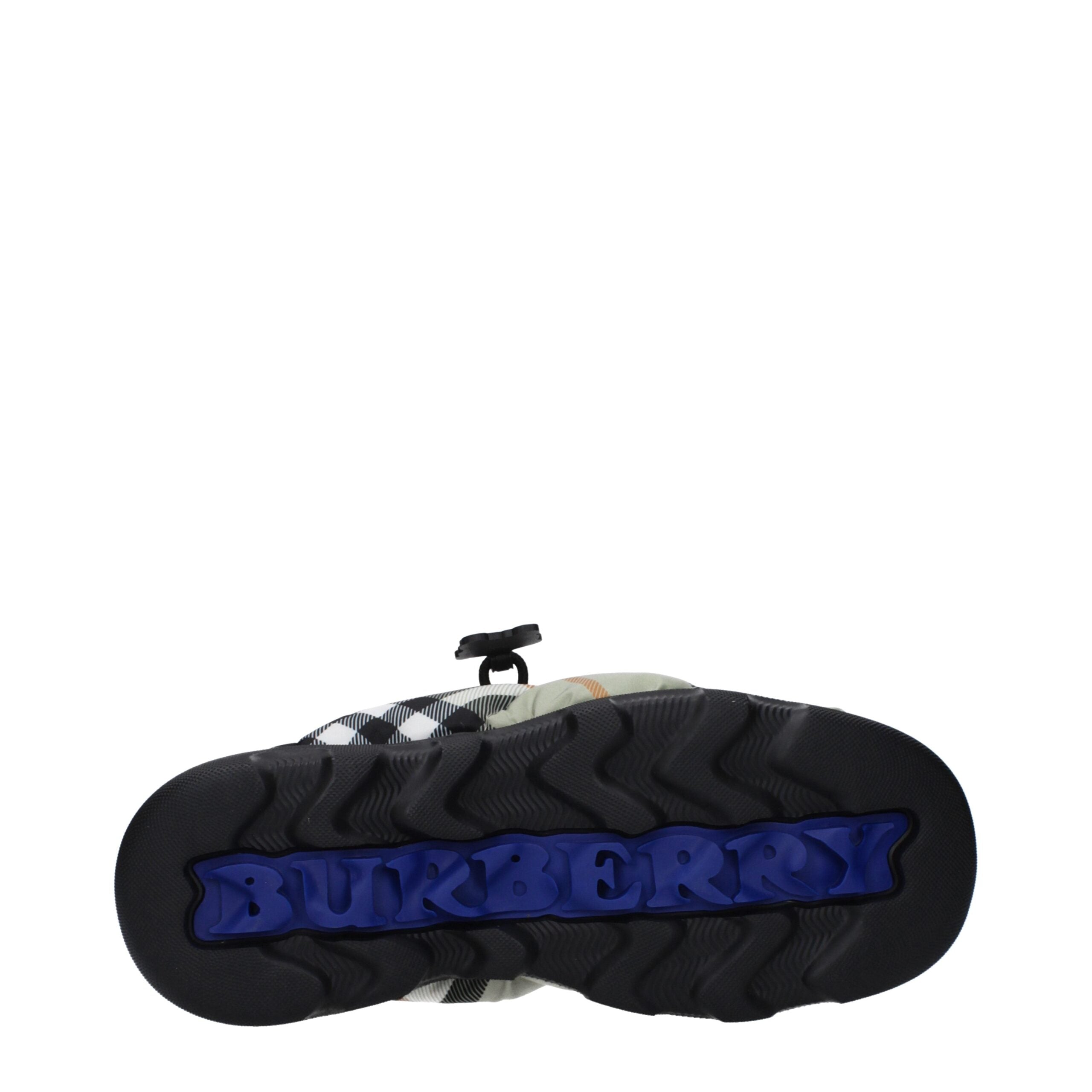 Burberry Grüne Stoff-Slipper