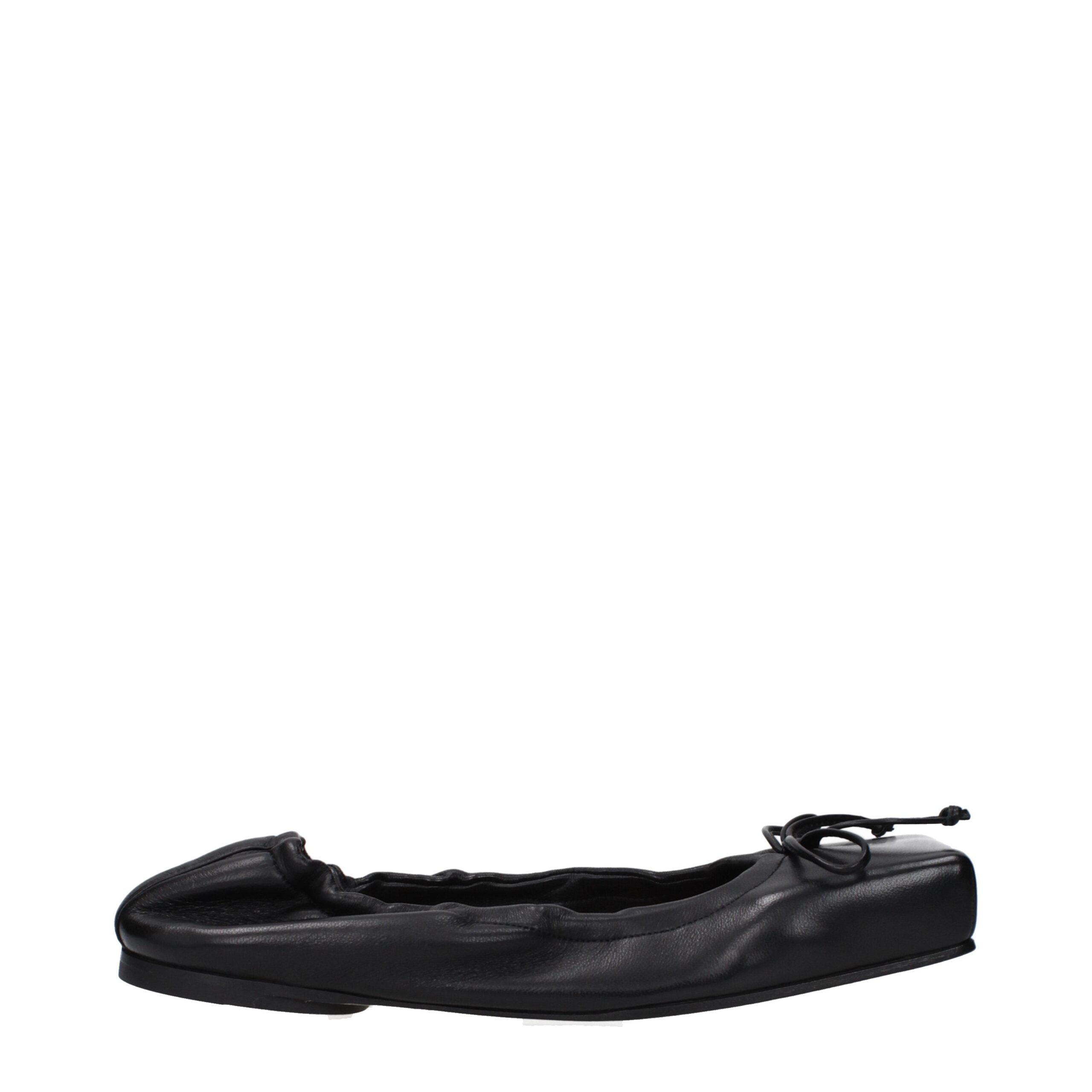 Jacquemus Schwarze Ballerinas aus Leder