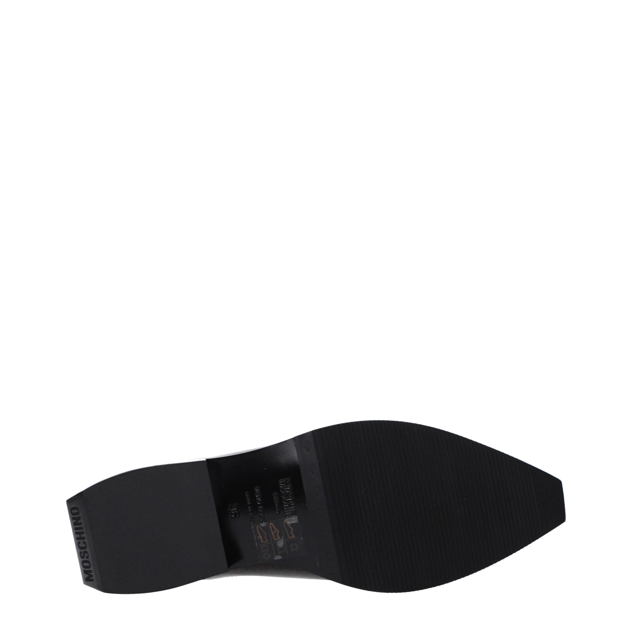 Moschino Schwarze Mules aus Leder