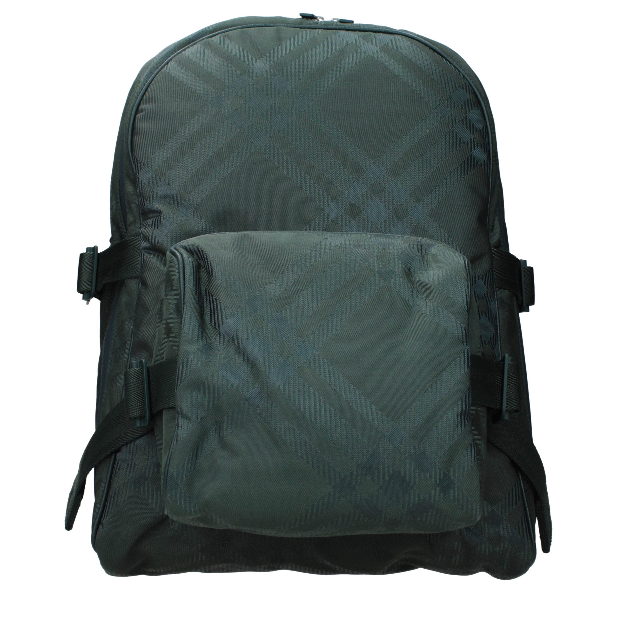 Burberry Grüner Rucksack aus Stoff