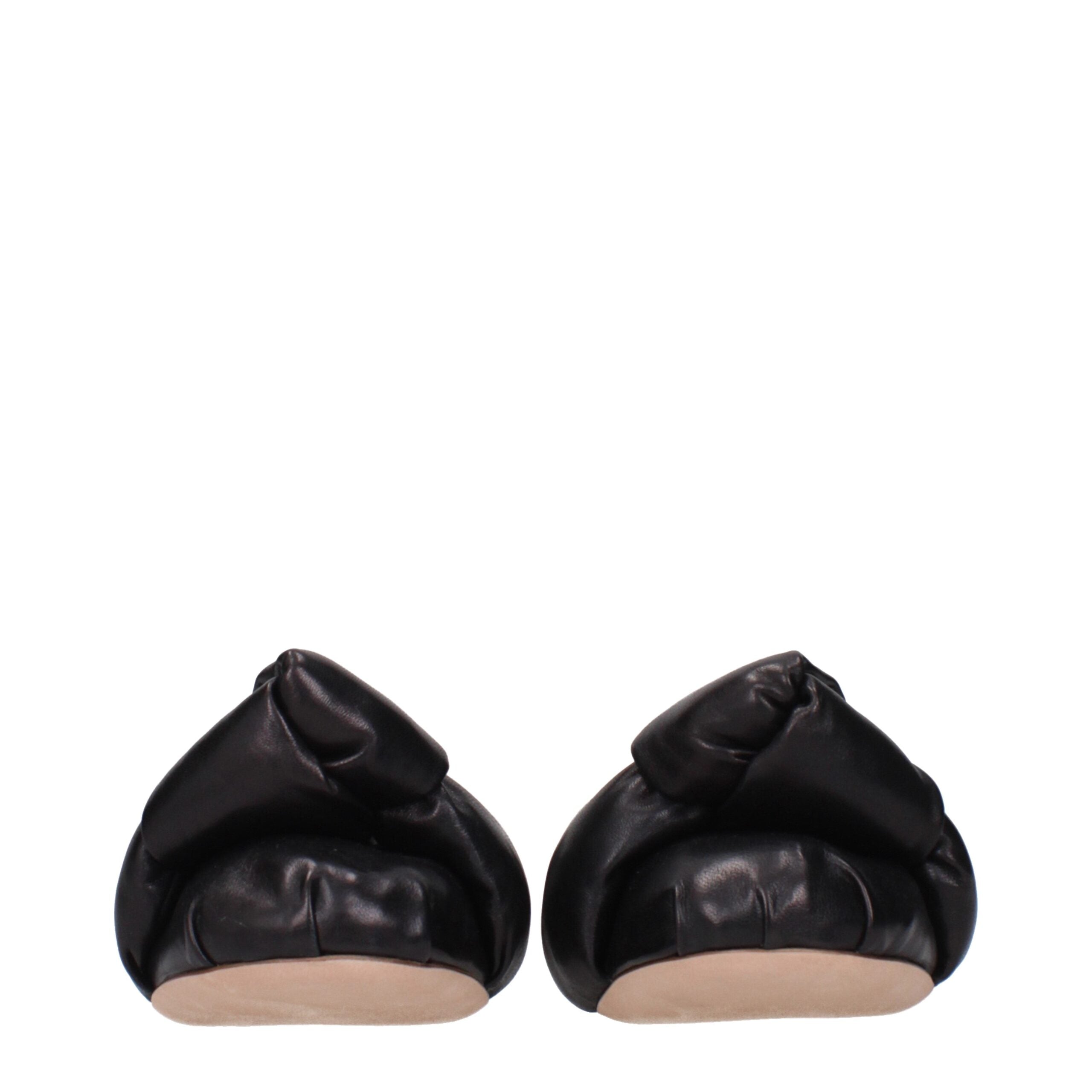 Miu Miu Schwarze Ballerinas aus Leder