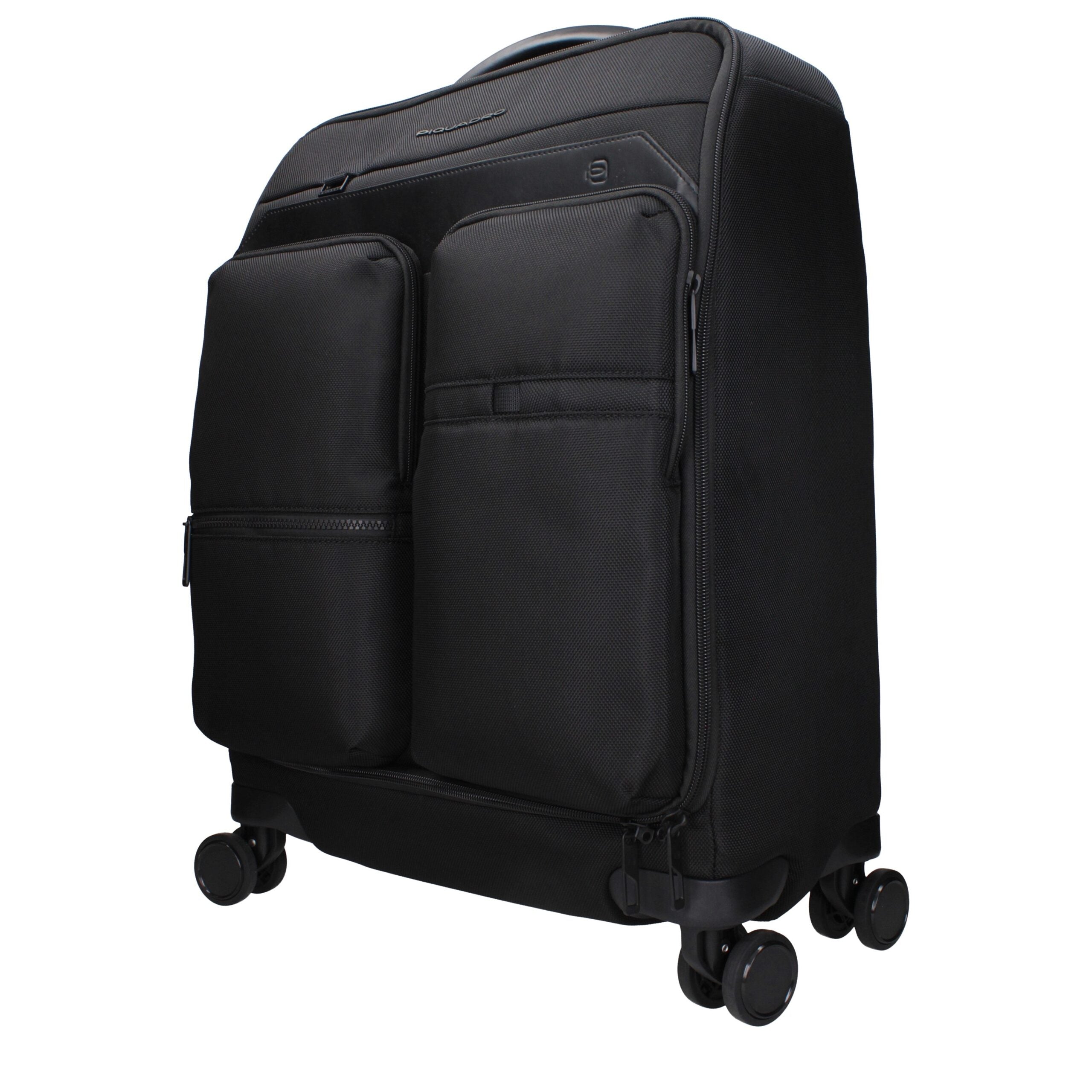 Piquadro Schwarze Stoff-Gepäck- und Reisetasche