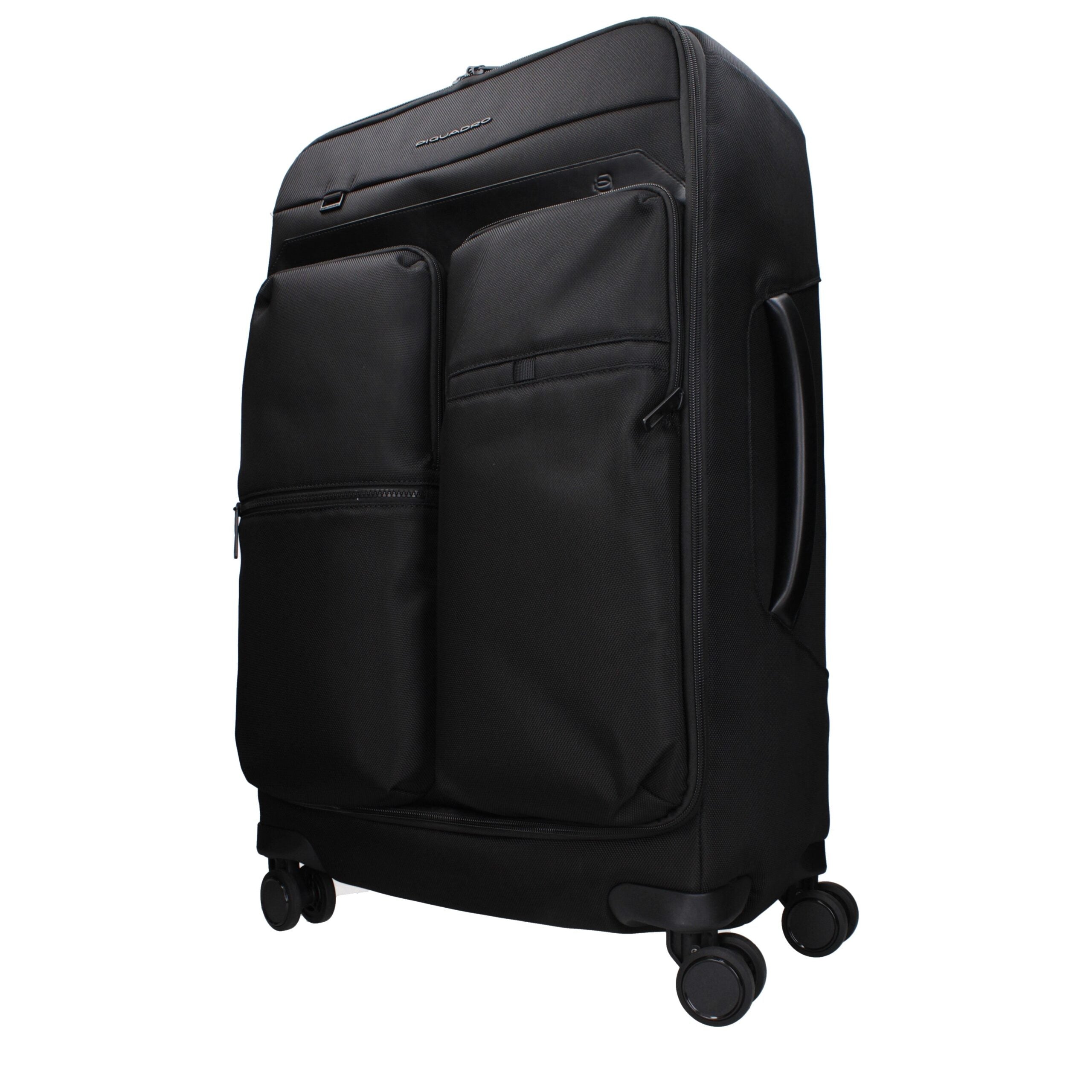 Piquadro Schwarze Stoff-Gepäck- und Reisetasche