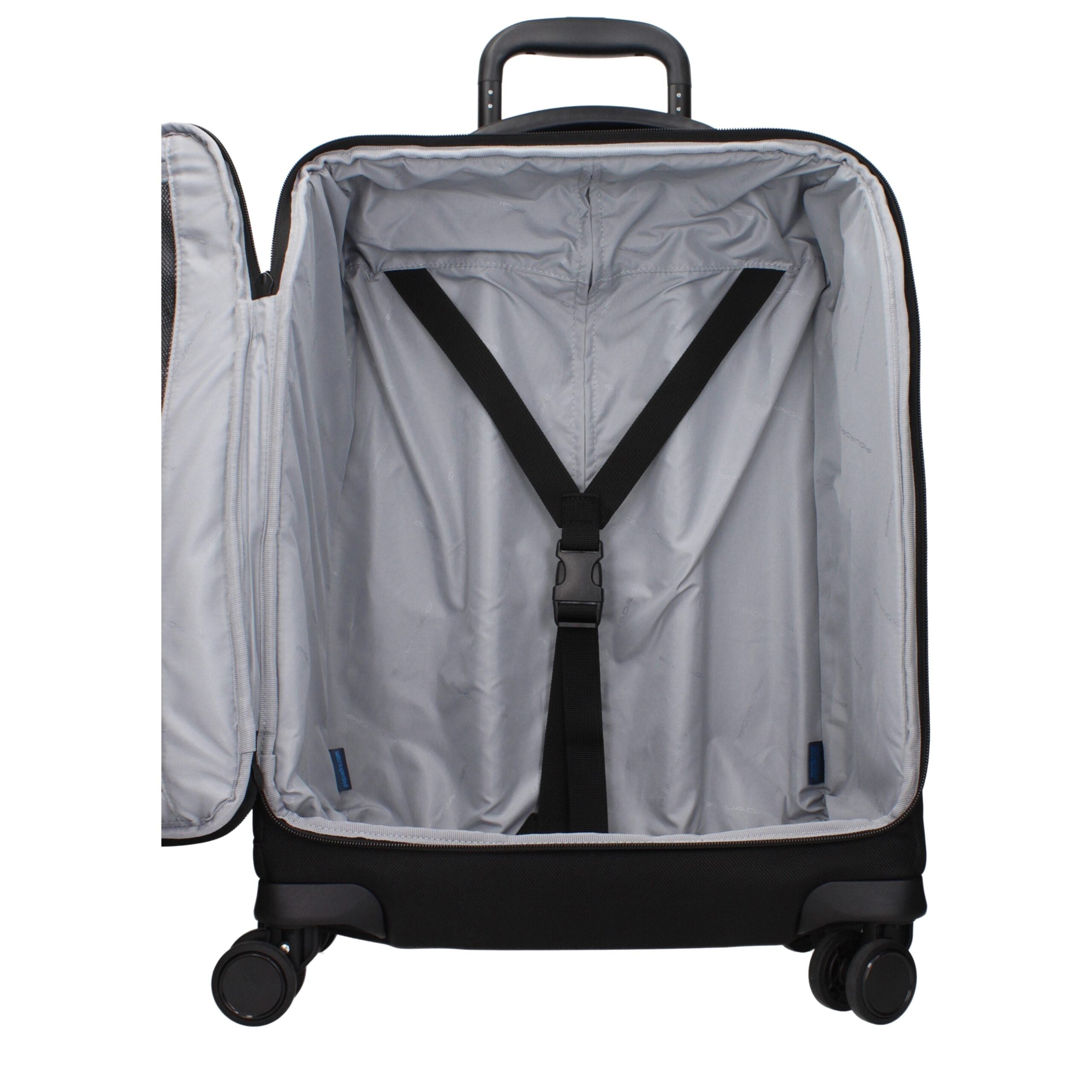 Piquadro Schwarze Stoff-Gepäck- und Reisetasche