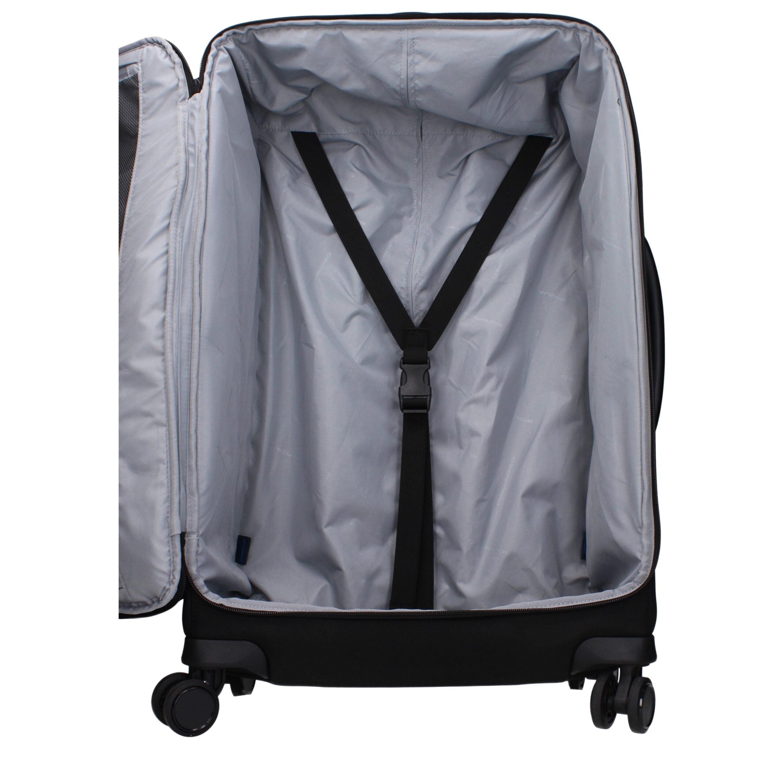 Piquadro Schwarze Stoff-Gepäck- und Reisetasche