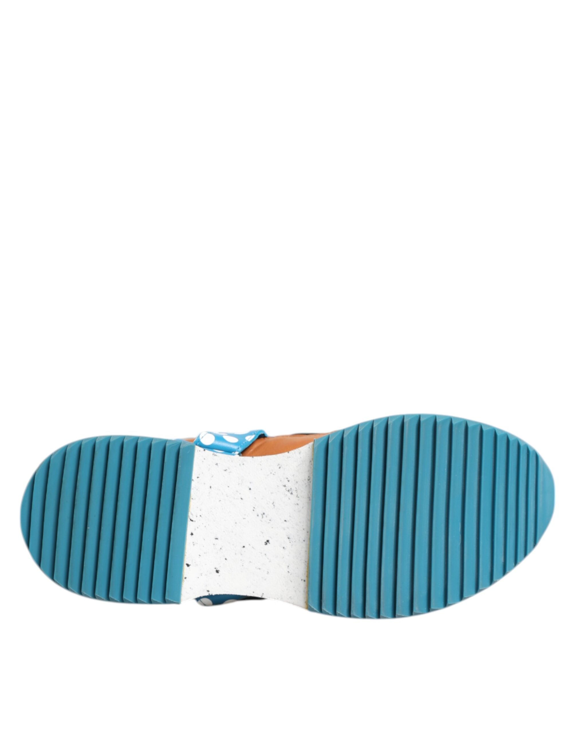 Dolce & Gabbana Mehrfarbige Leder Low-Top-Sneakers