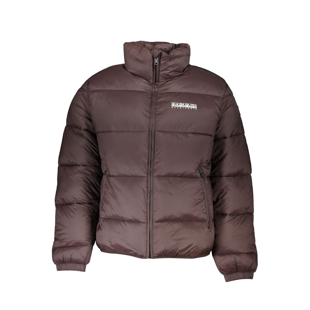 Napapijri Blaue Polyester-Jacke in voller Länge