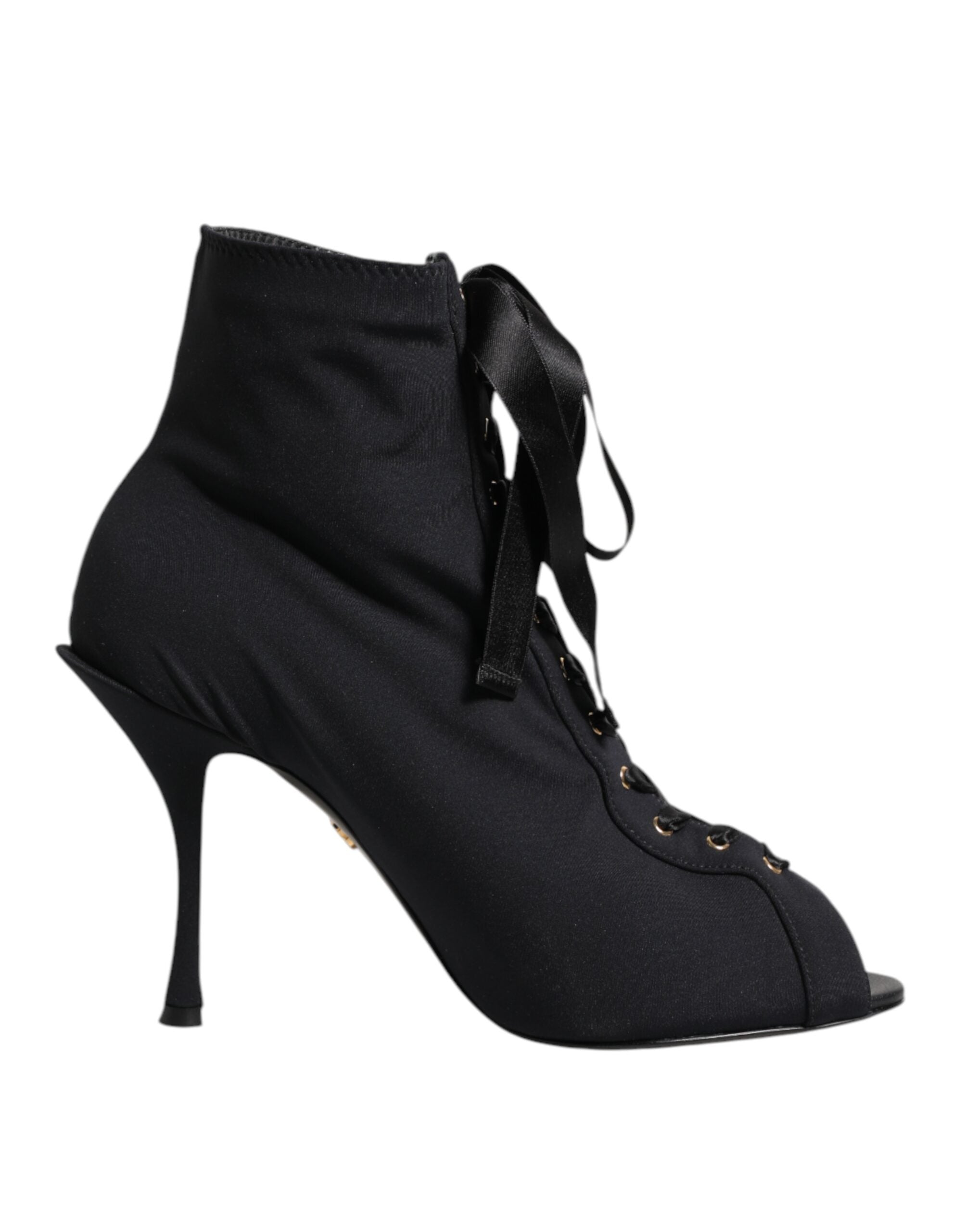 Dolce & Gabbana Schwarze Stiletto-High-Heels mit Schnürung