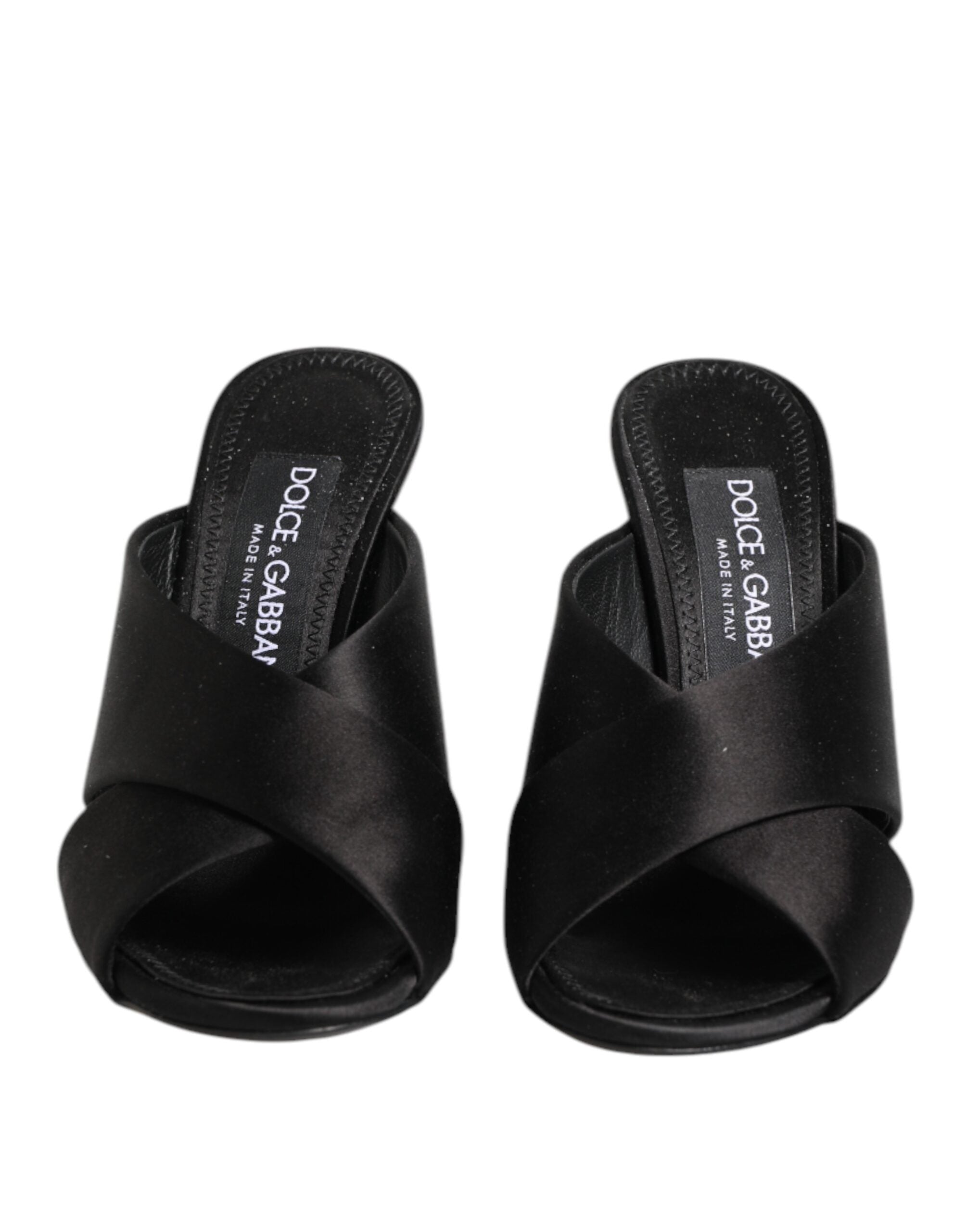 Dolce & Gabbana Schwarz Keira Barock Hochhackige Sandalen Schuhe