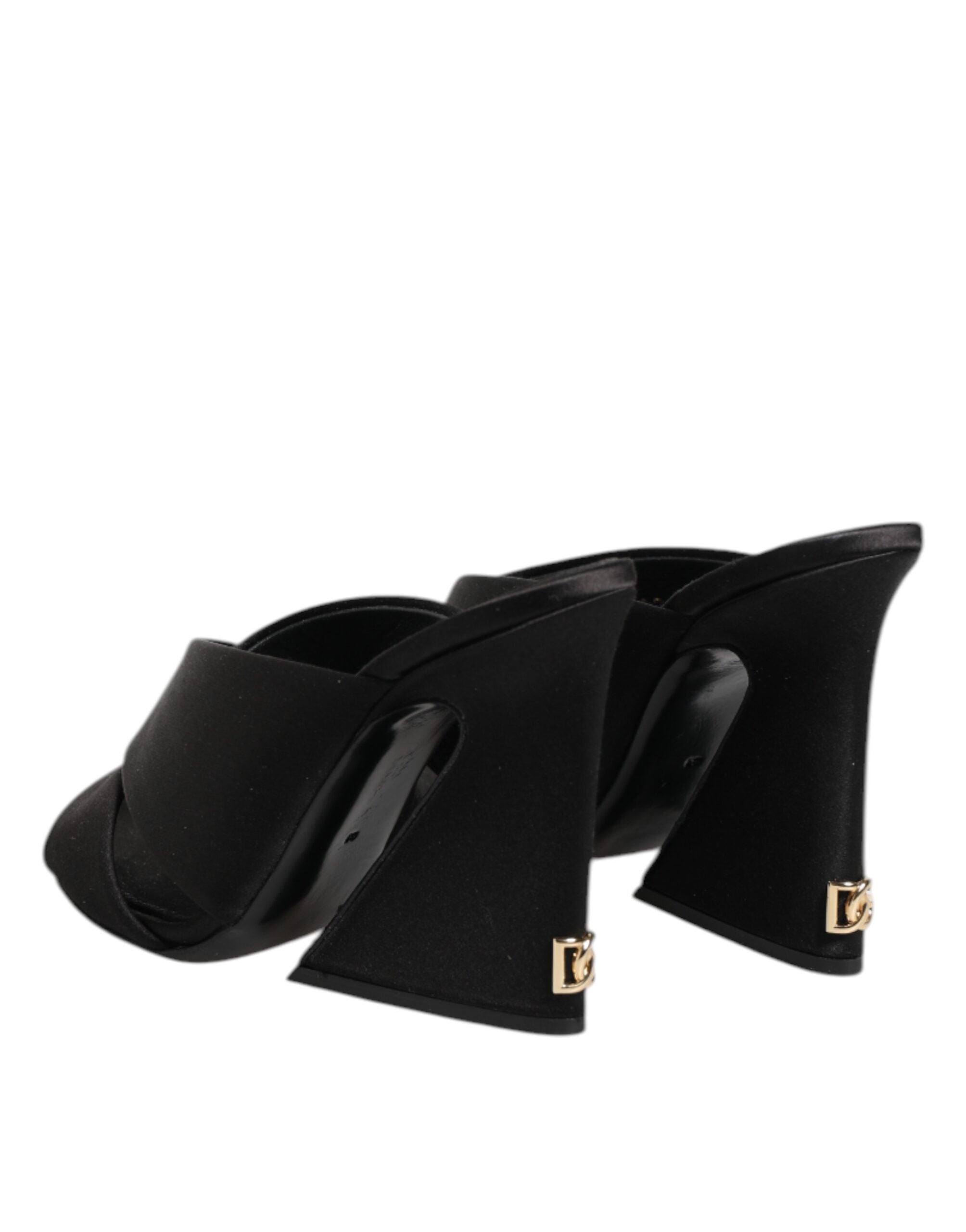 Dolce & Gabbana Schwarz Keira Barock Hochhackige Sandalen Schuhe