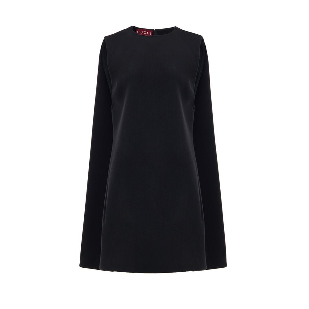 Gucci Schwarzes Wollkleid für den Alltag
