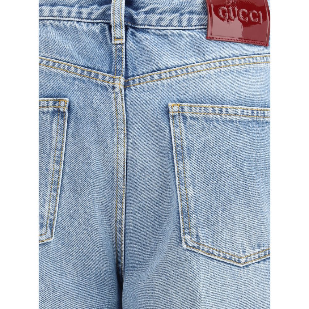 Gucci Blaue Baumwolljeans Denim