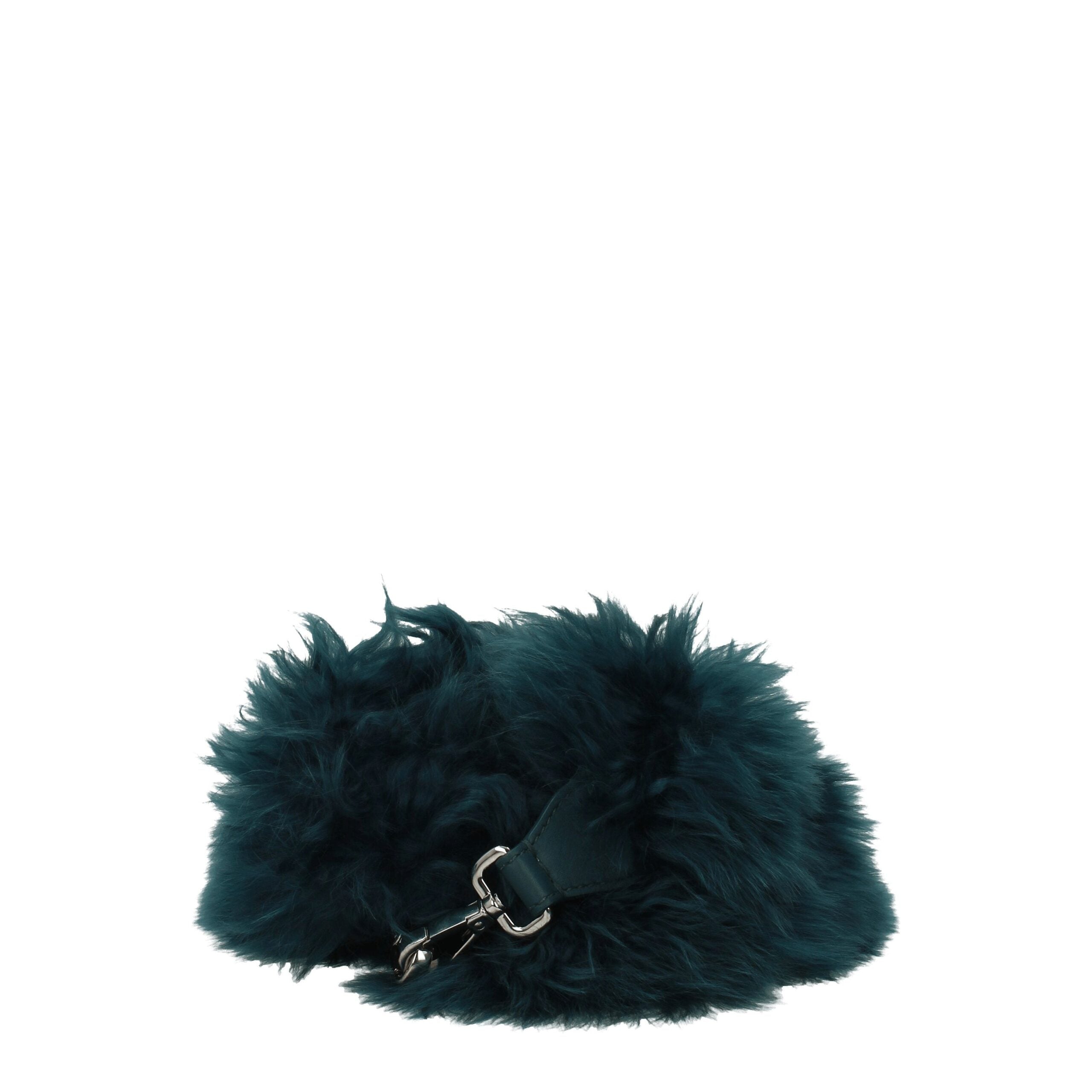 Fendi Grüne Leder Schultertasche