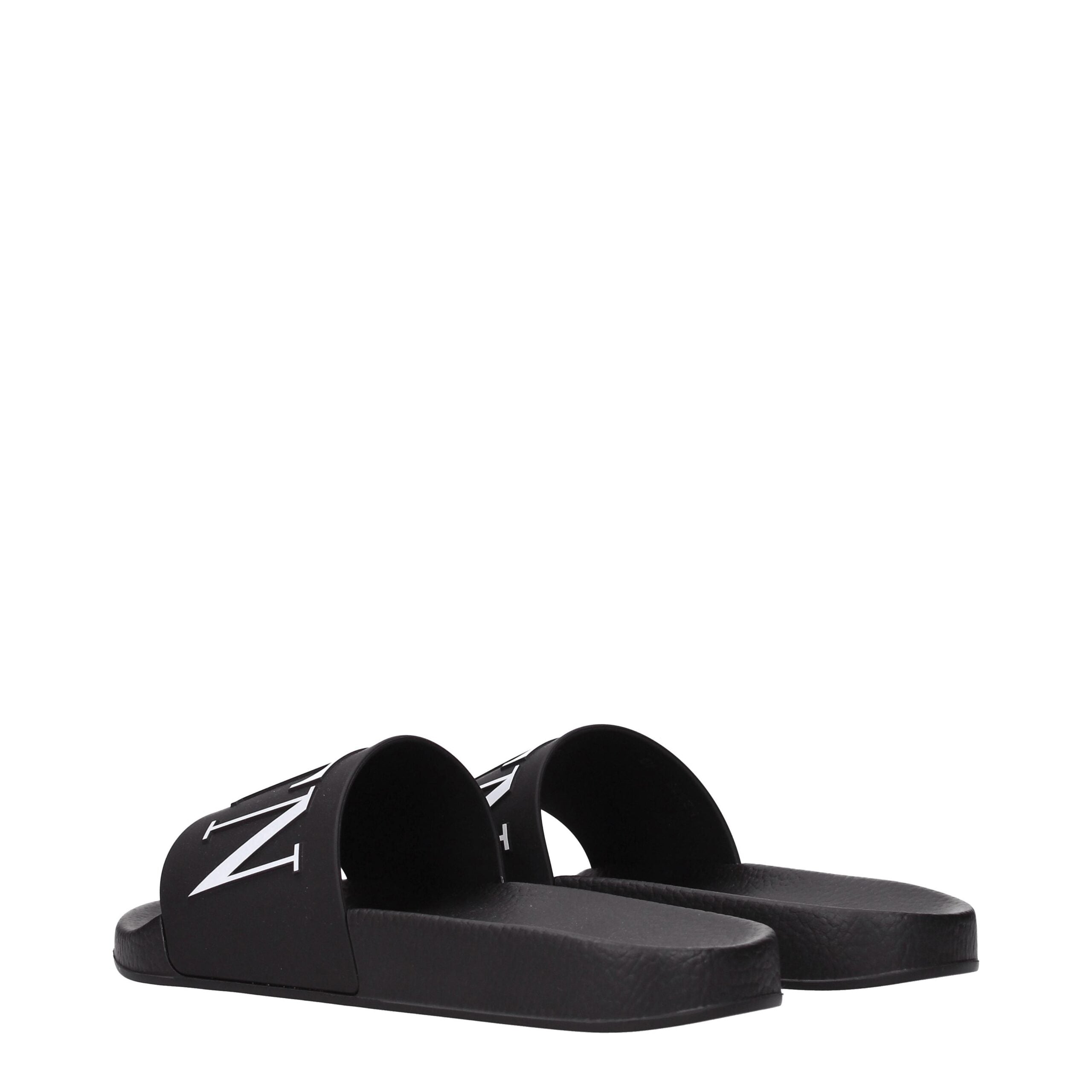 Valentino Garavani Schwarze Baumwoll-Slipper
