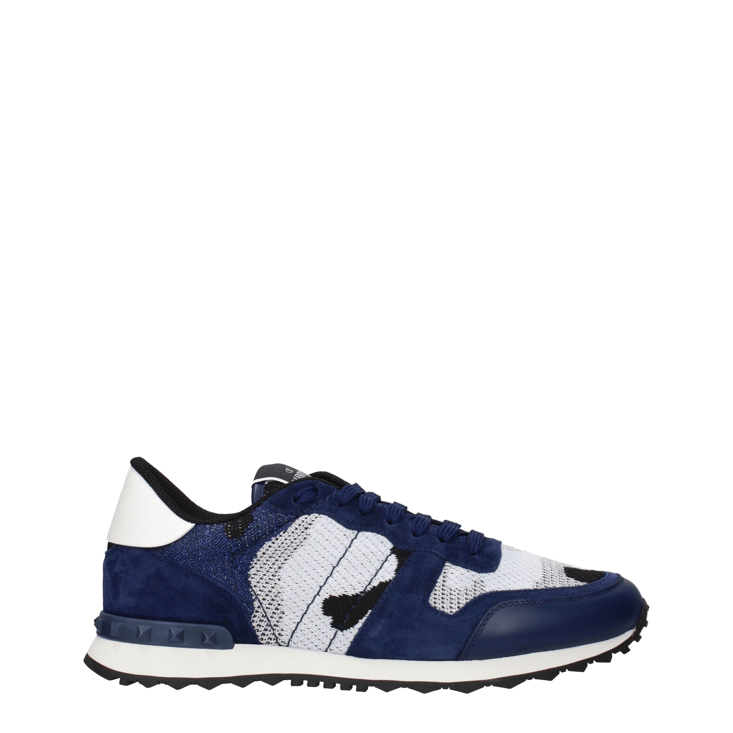 Valentino Garavani Graue Stoff-Sneaker mit niedrigem Schaft