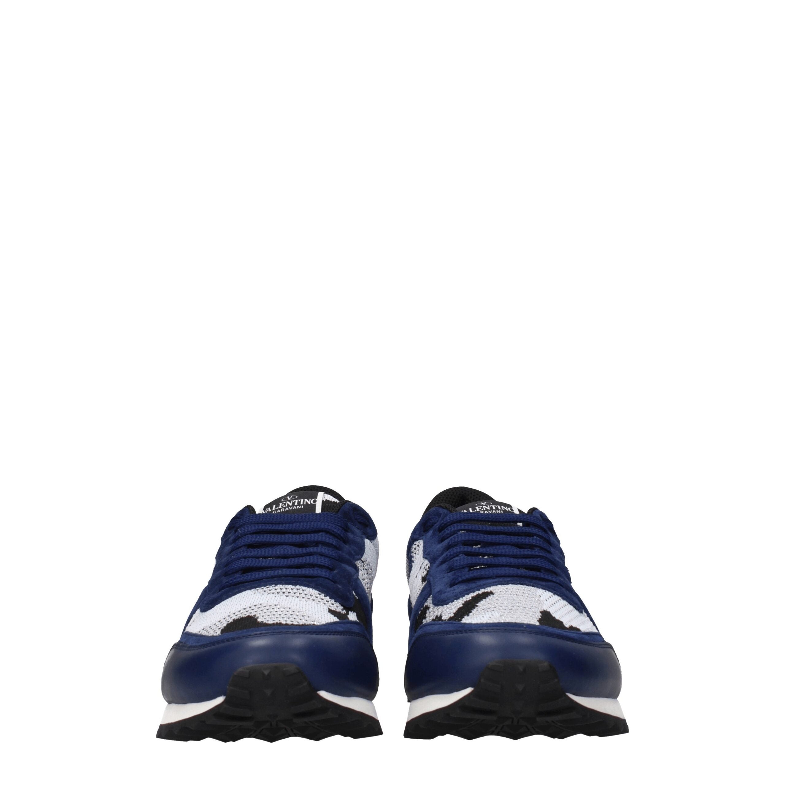 Valentino Garavani Graue Stoff-Sneaker mit niedrigem Schaft