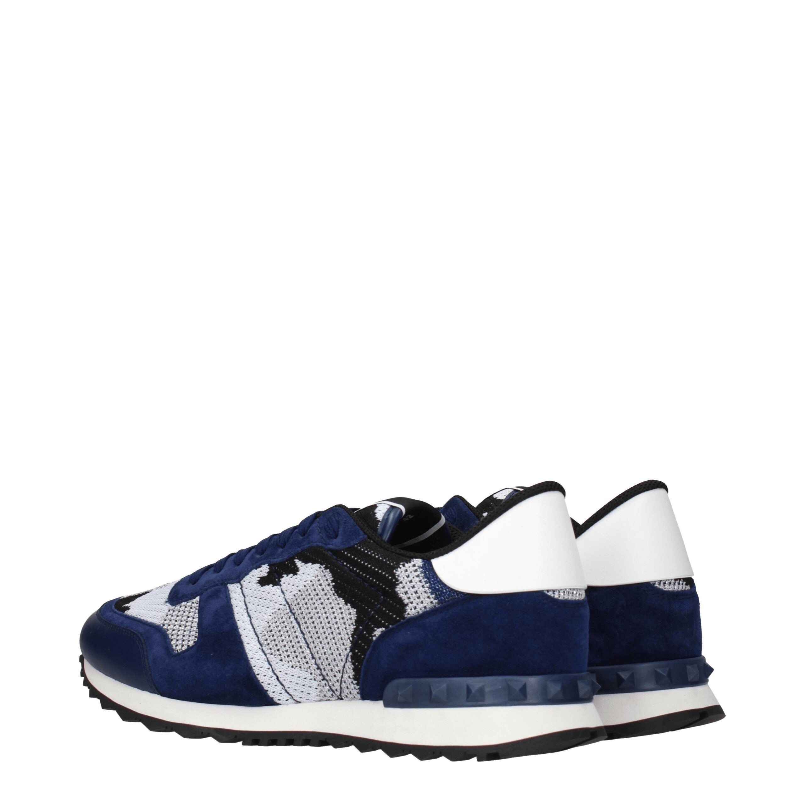 Valentino Garavani Graue Stoff-Sneaker mit niedrigem Schaft