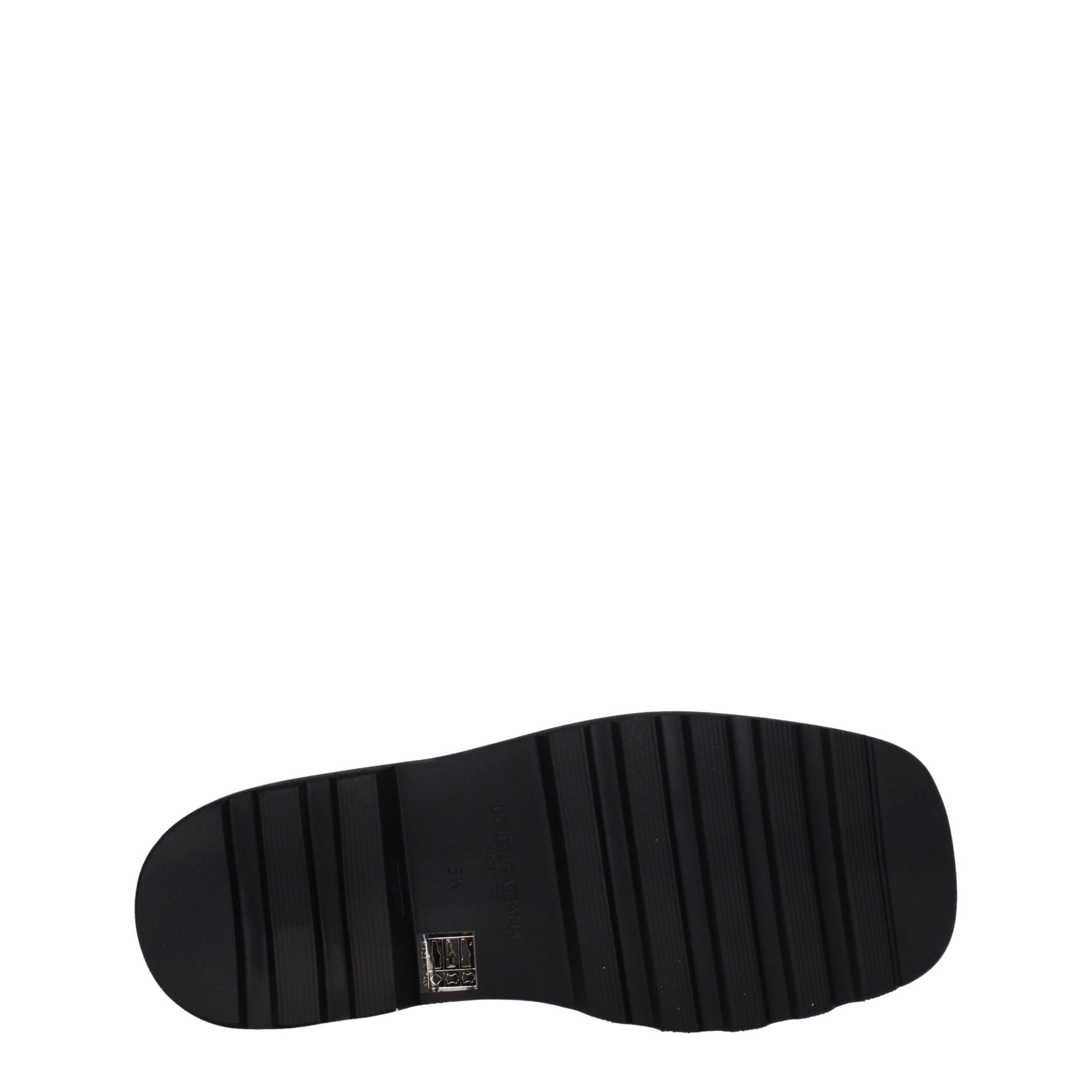 Dolce & Gabbana Schwarze Oxford- und Derby-Schuhe aus Leder