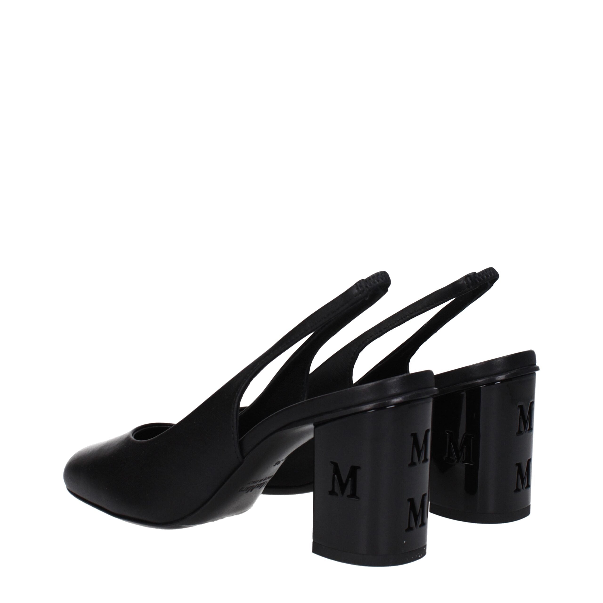 Max Mara Schwarze Leder Pumps mit hohem Absatz
