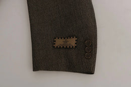 Dolce & Gabbana Brauner einreihiger Anzug aus Wolle