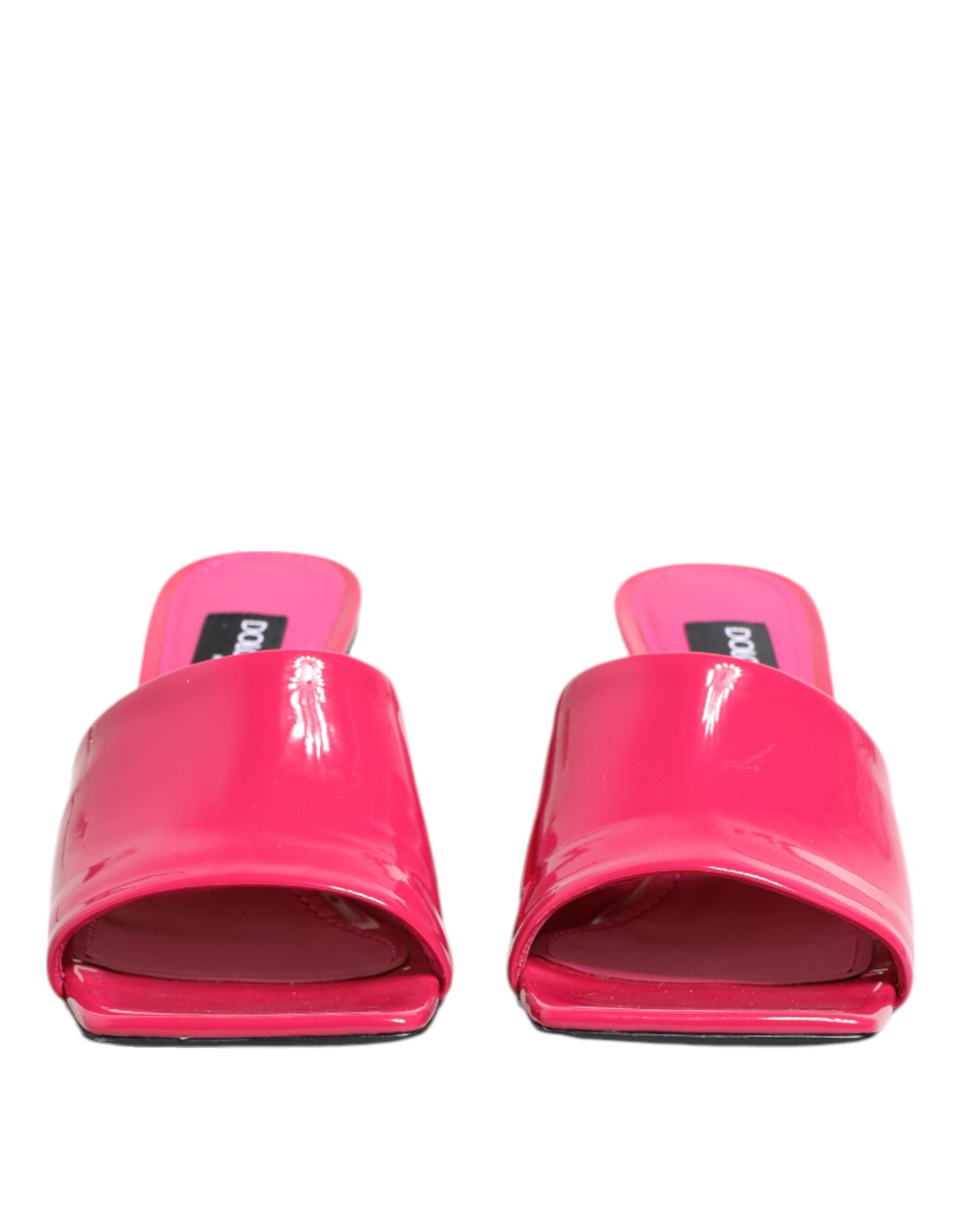 Dolce & Gabbana Rosa Offene Zehe Blockabsatz Mules Sandalen Schuhe