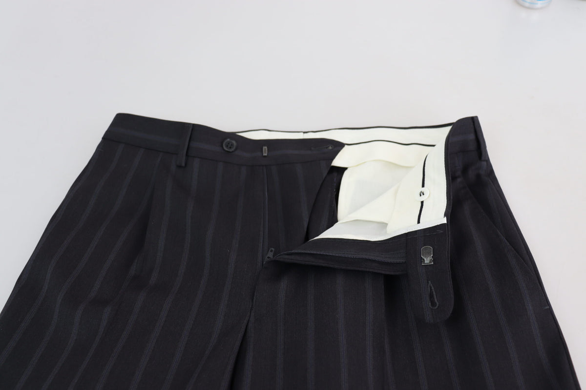 Dolce & Gabbana Graue formelle Hose aus Wollmischung Hose